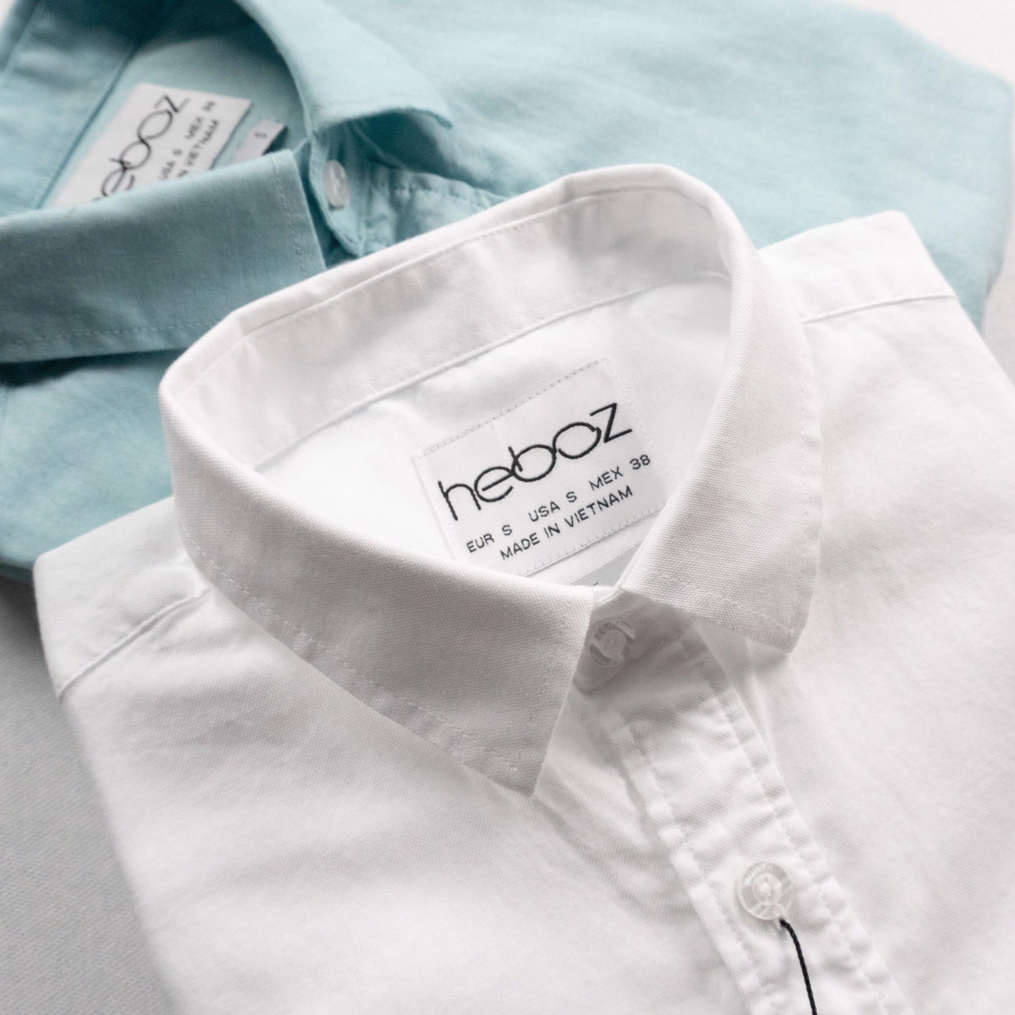 Áo sơ mi ngắn tay Heboz oxford 6M