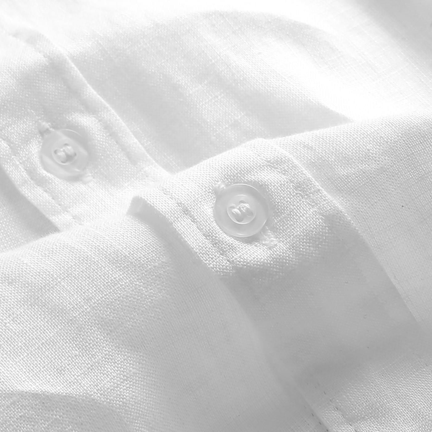Áo sơ mi linen Heboz trắng