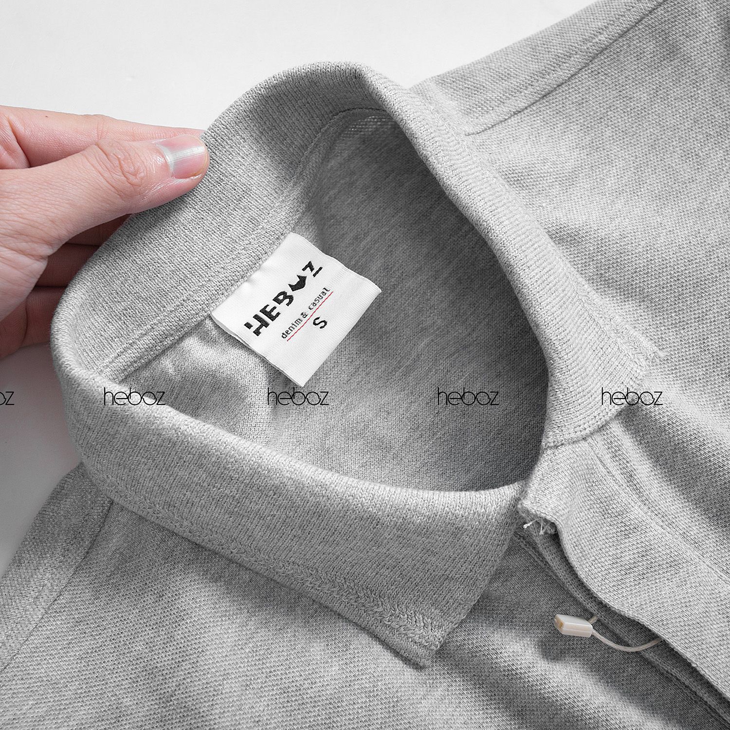 Áo polo Heboz giấu nút 6M