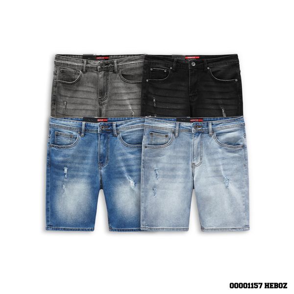  Quần short jean rách basic Heboz 4M - 00001157 