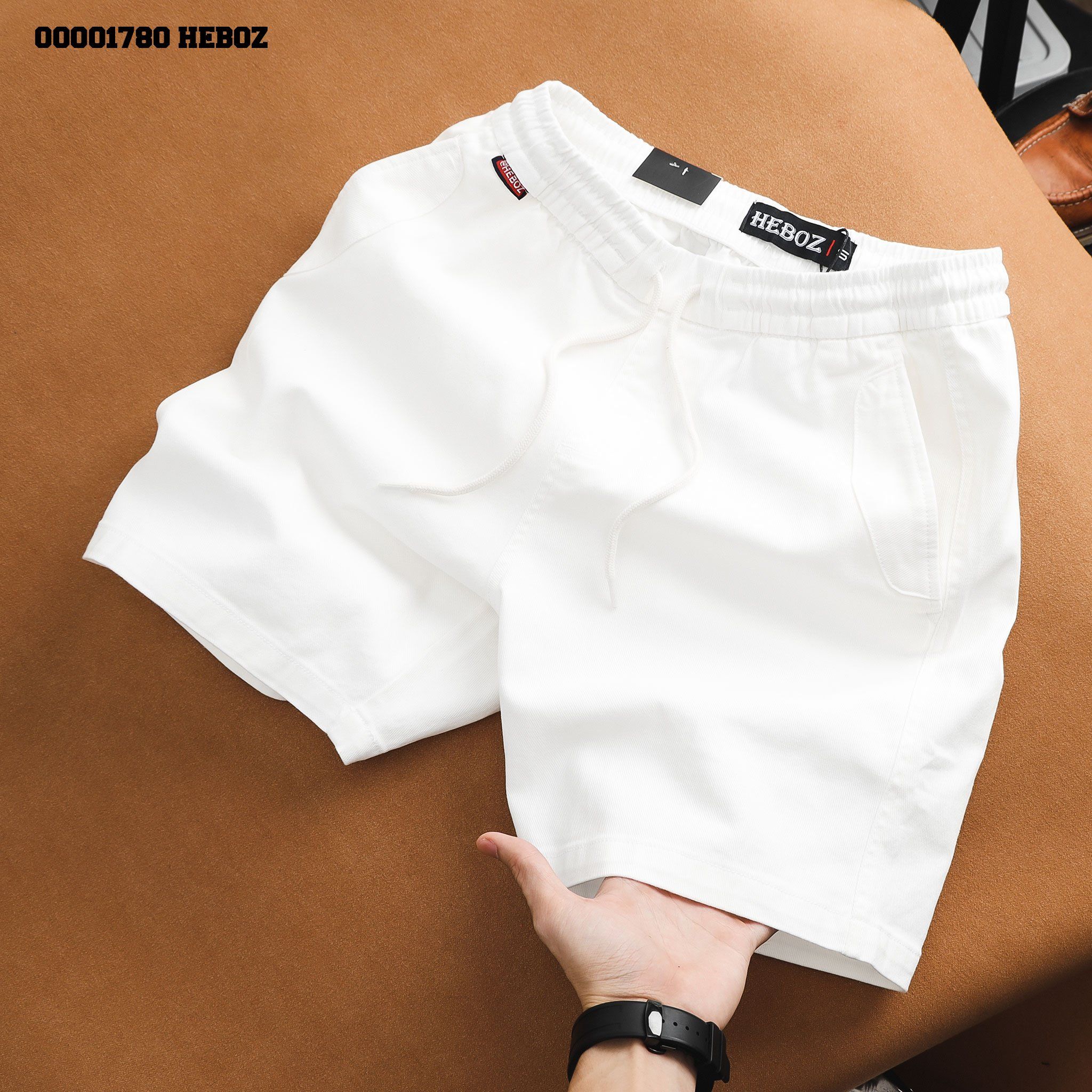  Quần short kaki lưng thun Heboz 4M new - 00001780 