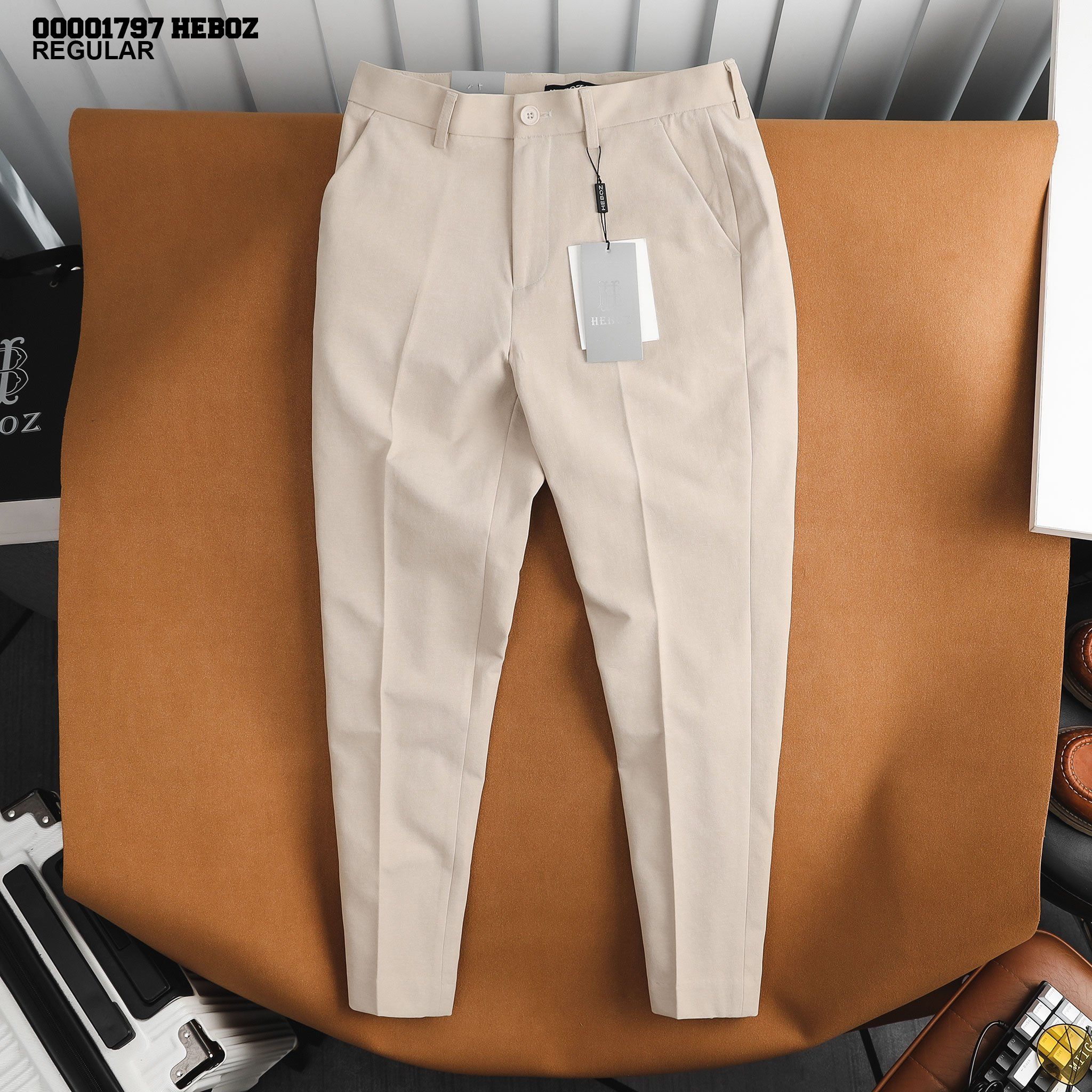 Quần tây dáng regular Heboz 2M - 00001797
