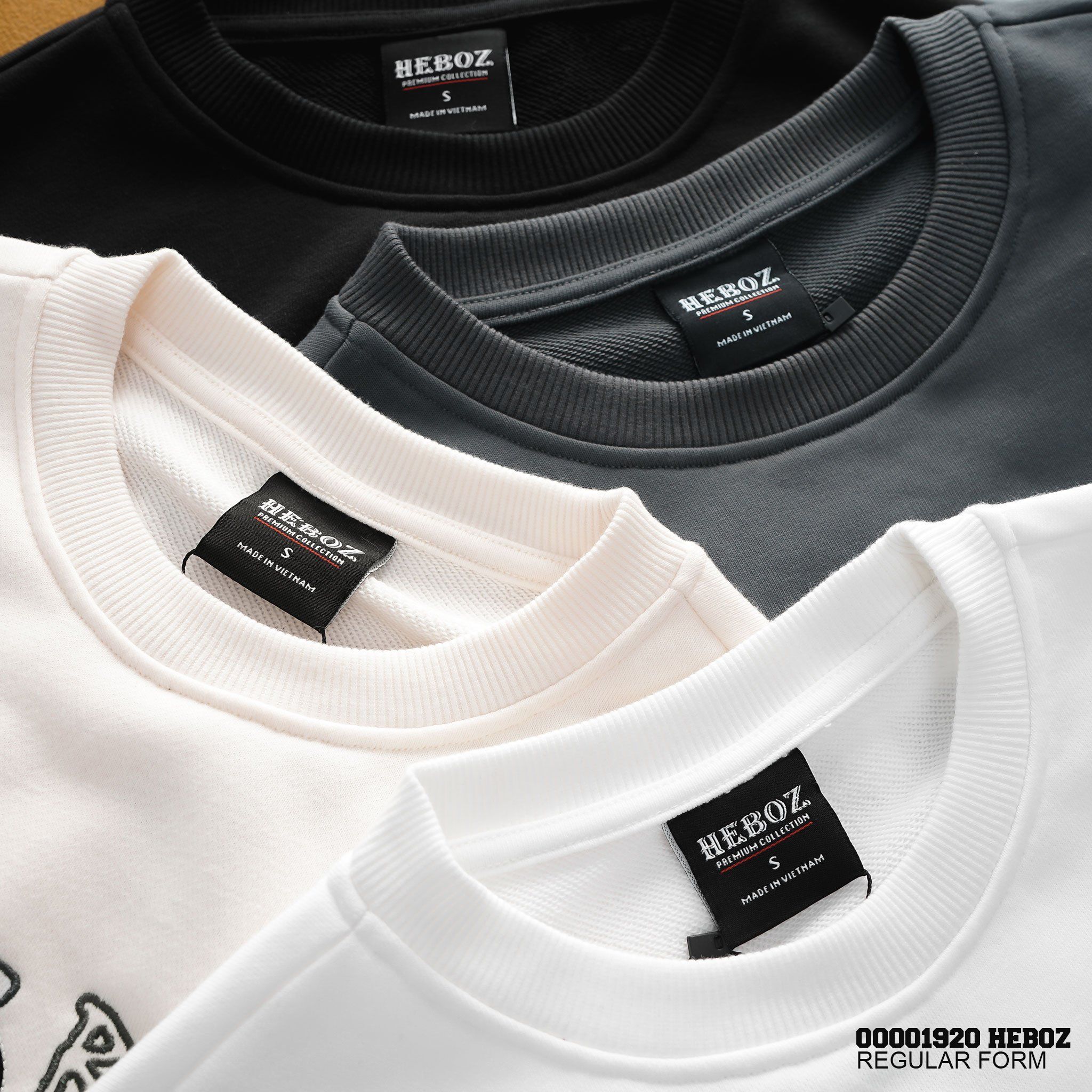 Áo sweater nam Heboz thêu 3D bear 4M - 00001920