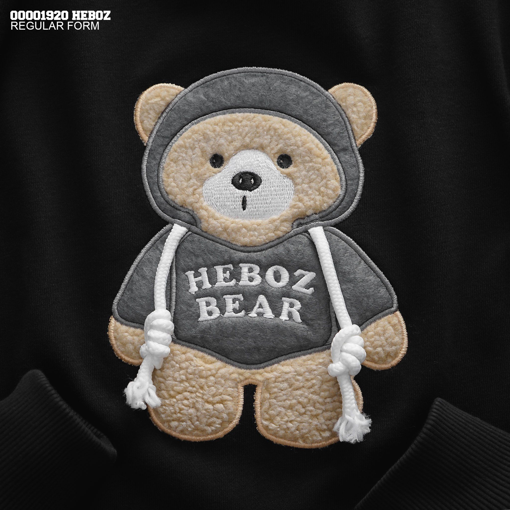 Áo sweater nam Heboz thêu 3D bear 4M - 00001920