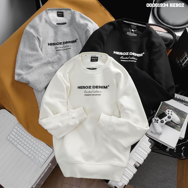  Áo sweater nỉ bông limited Heboz 3M - 00001934 