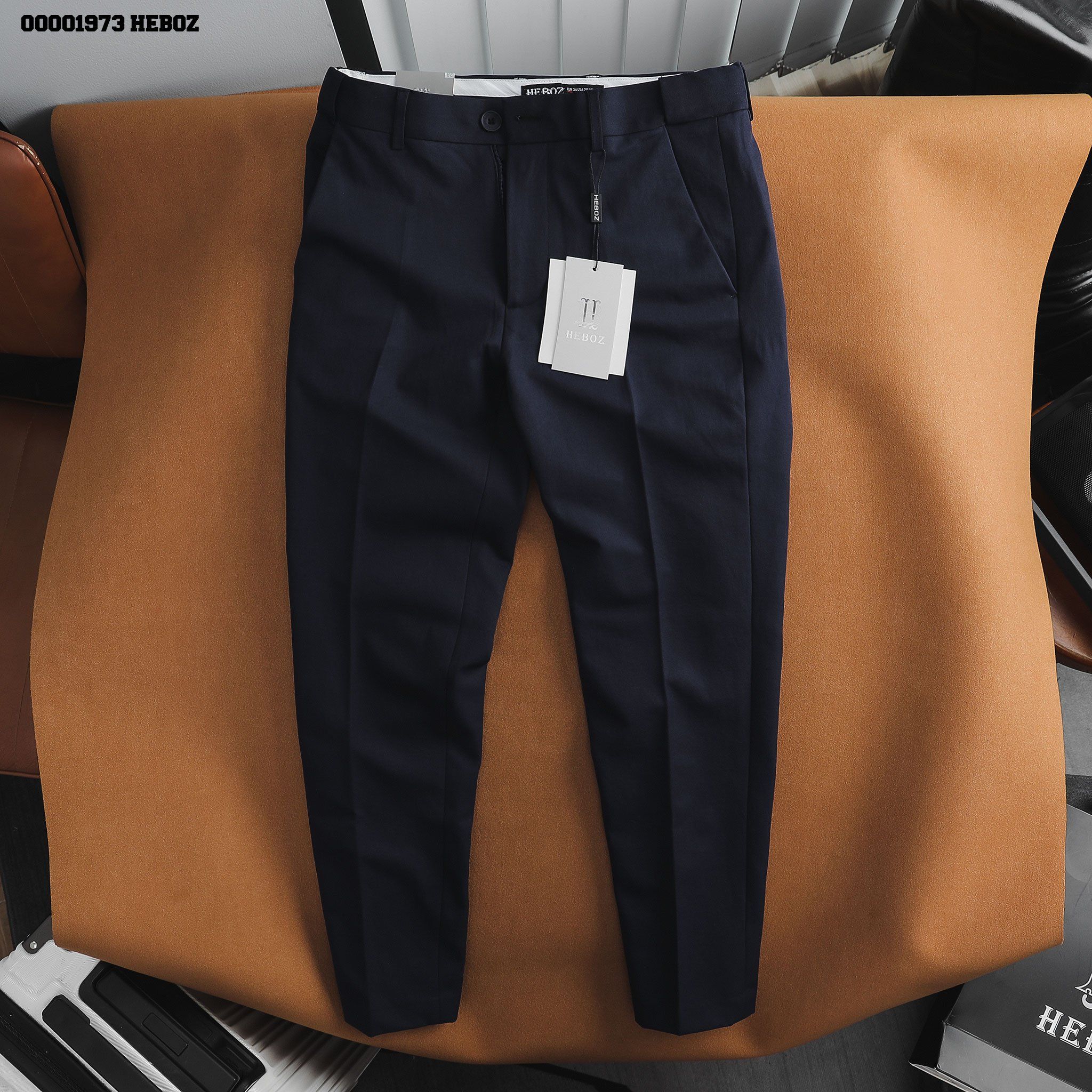 Quần tây nam Heboz cạp thun ẩn form slim fit 1 3M - 00001973