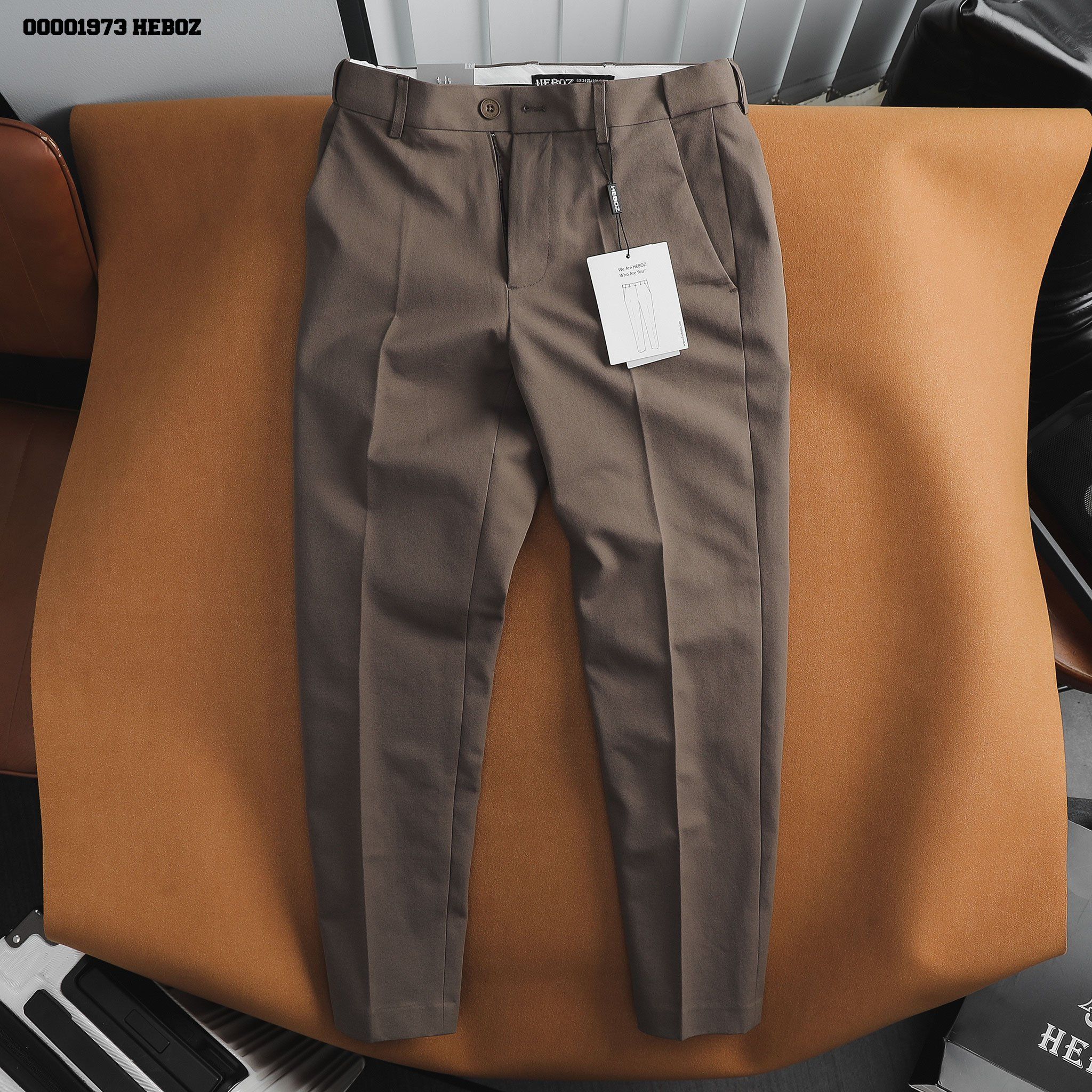 Quần tây nam Heboz cạp thun ẩn form slim fit 1 3M - 00001973