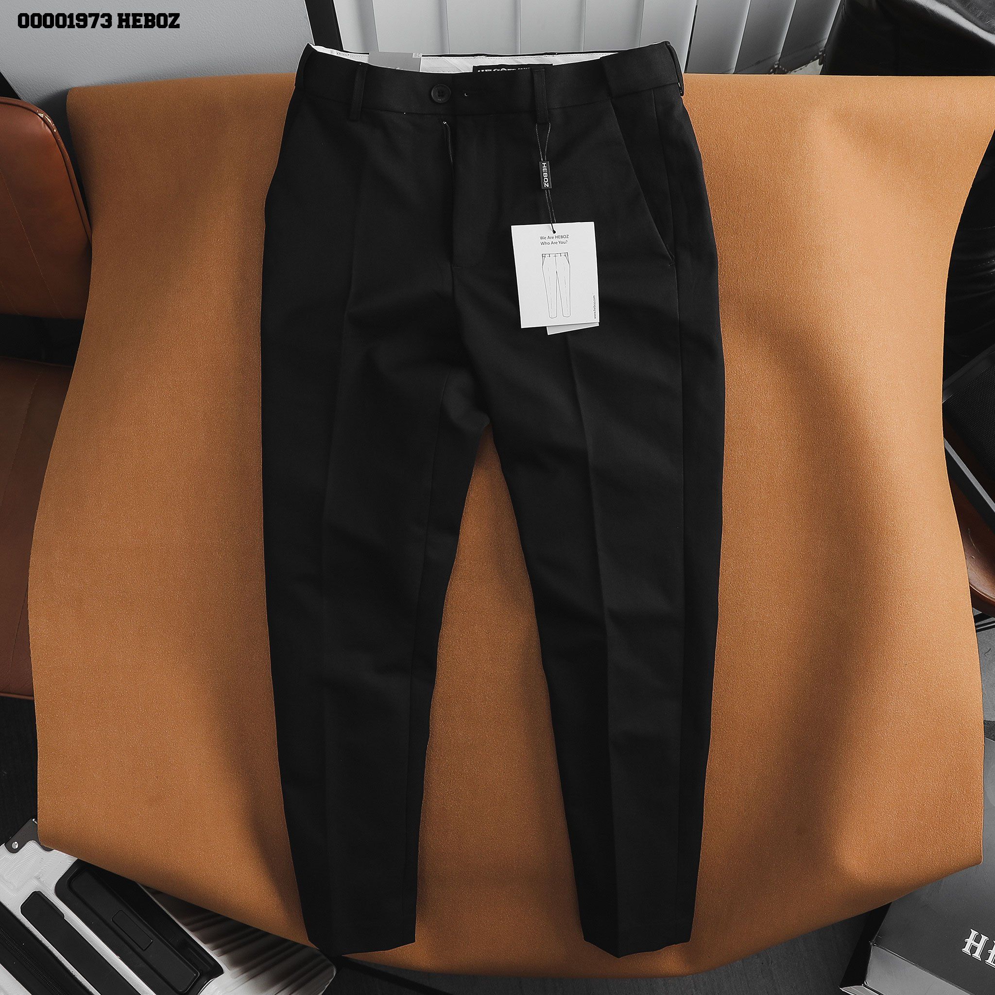 Quần tây nam Heboz cạp thun ẩn form slim fit 1 3M - 00001973