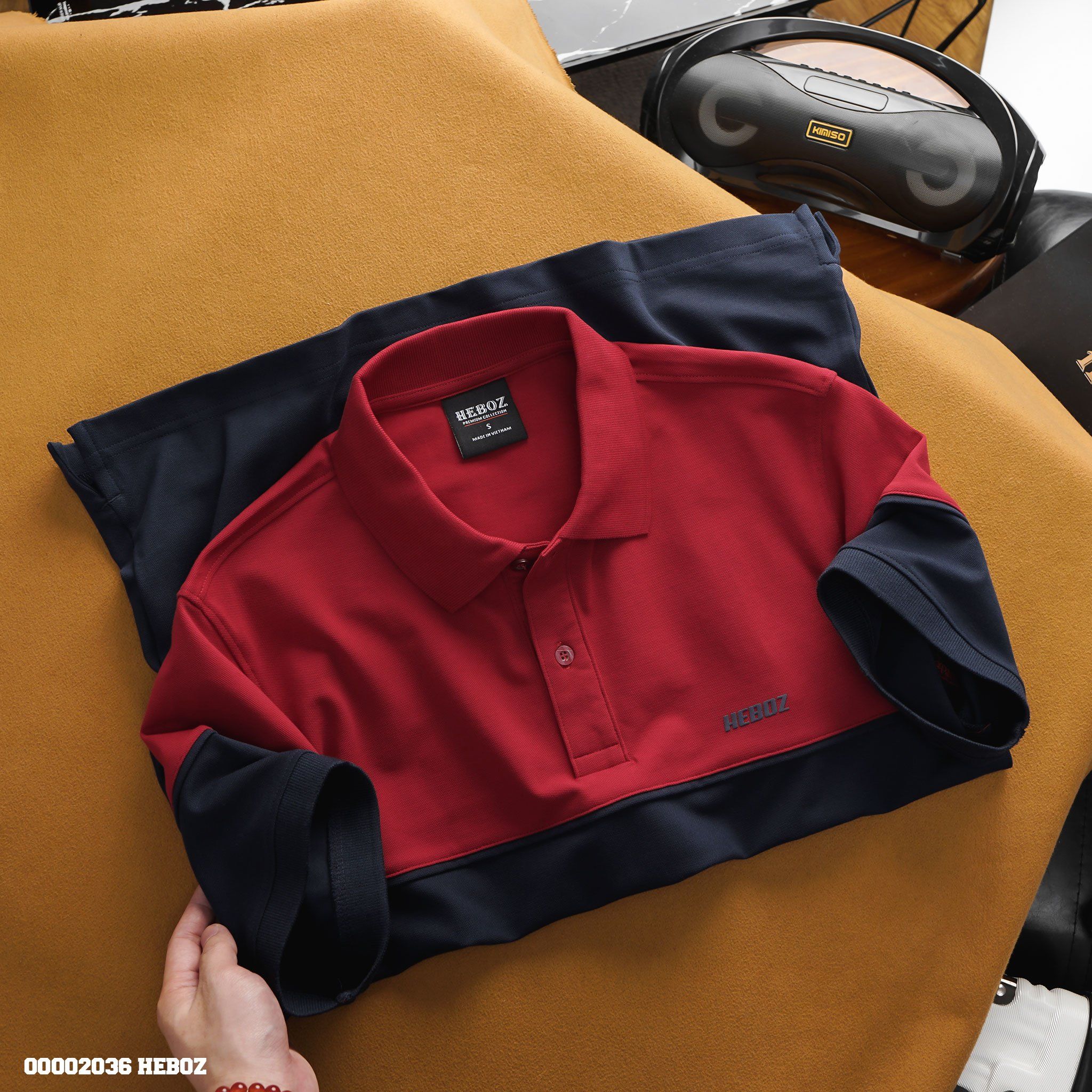 Áo polo nam Heboz phối màu 3M - 00002036