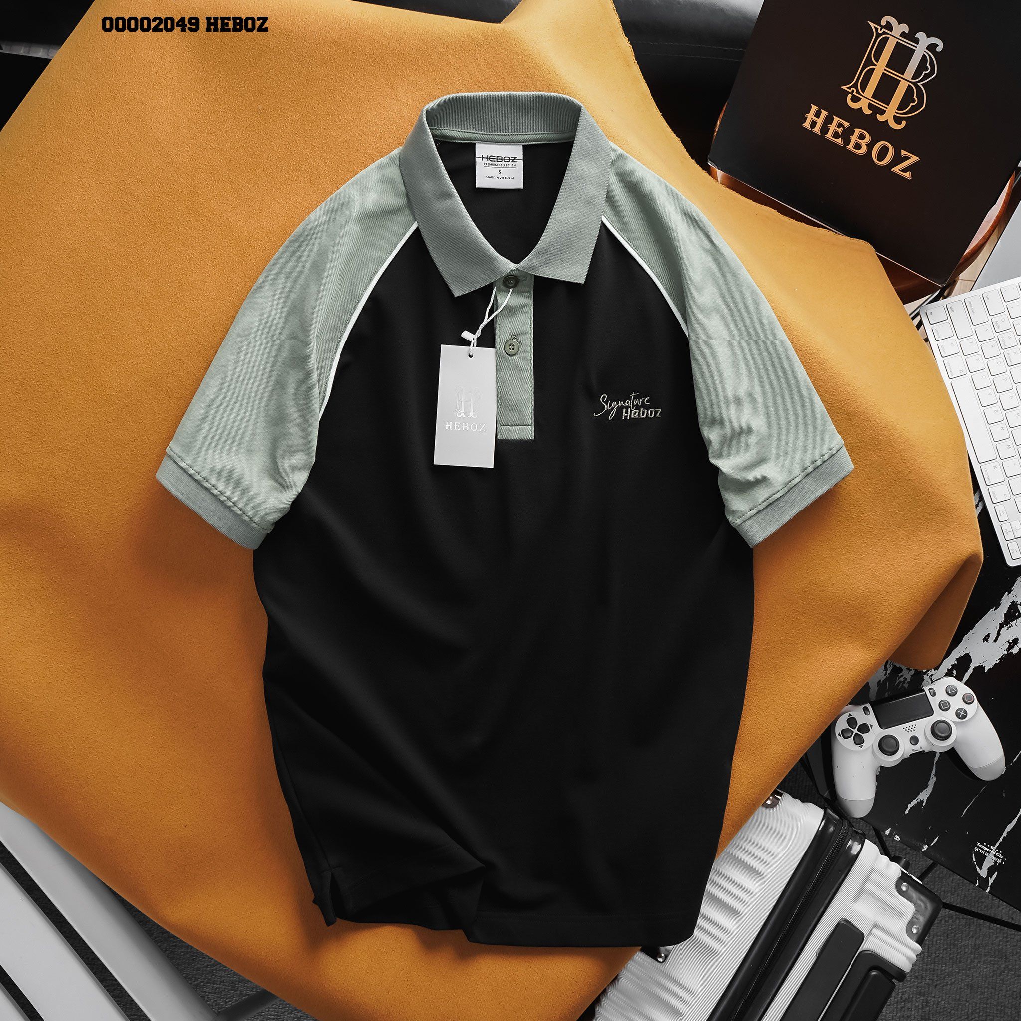 Áo polo nam Heboz raglan 3M - 00002049