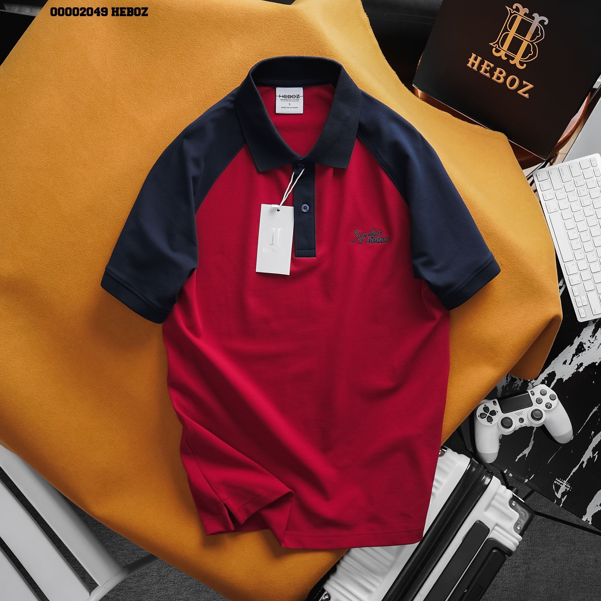 Áo polo nam Heboz raglan 3M - 00002049
