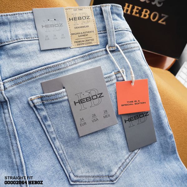  Quần jean straight fit Heboz 002 - 00002064 
