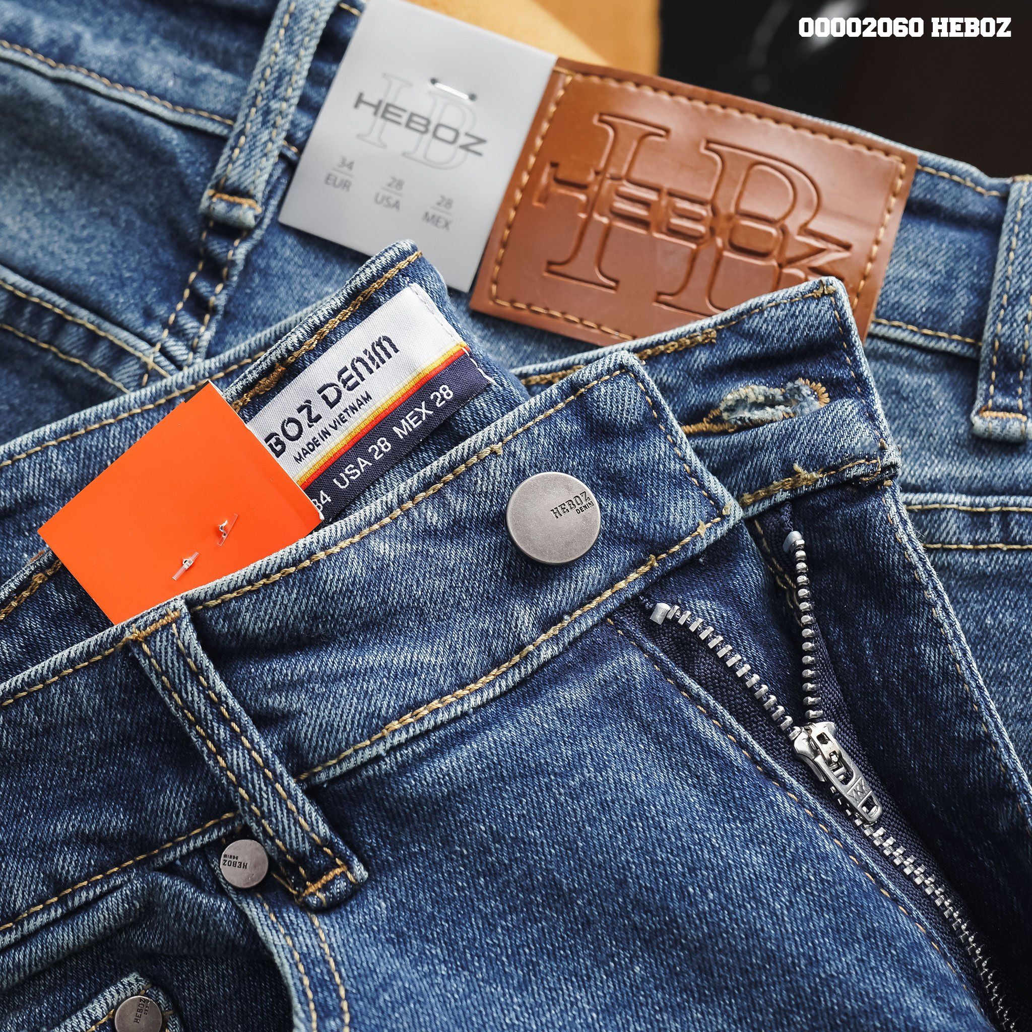 Quần jean nam Heboz basic form slim 06 - 00002060
