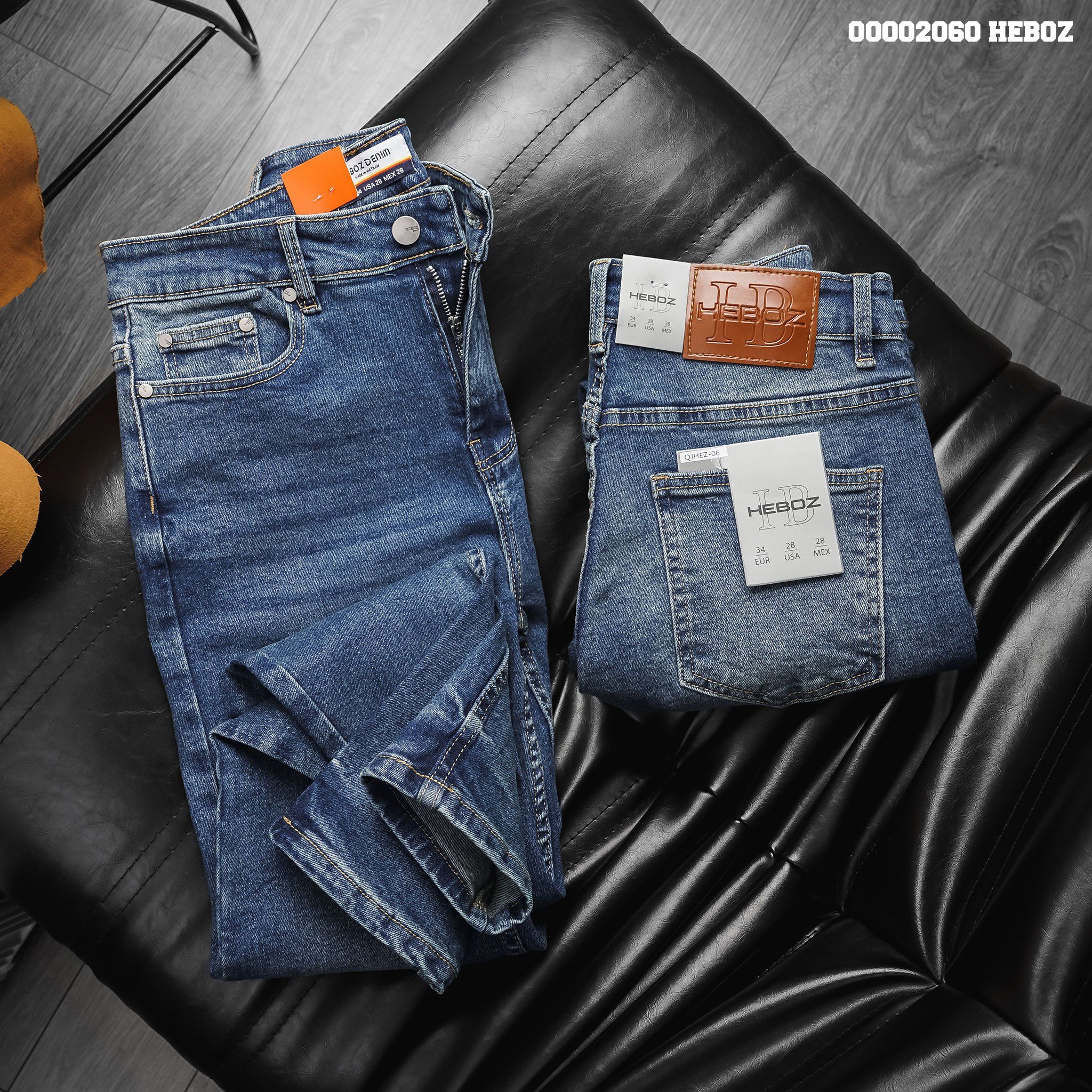 Quần jean nam Heboz basic form slim 06 - 00002060