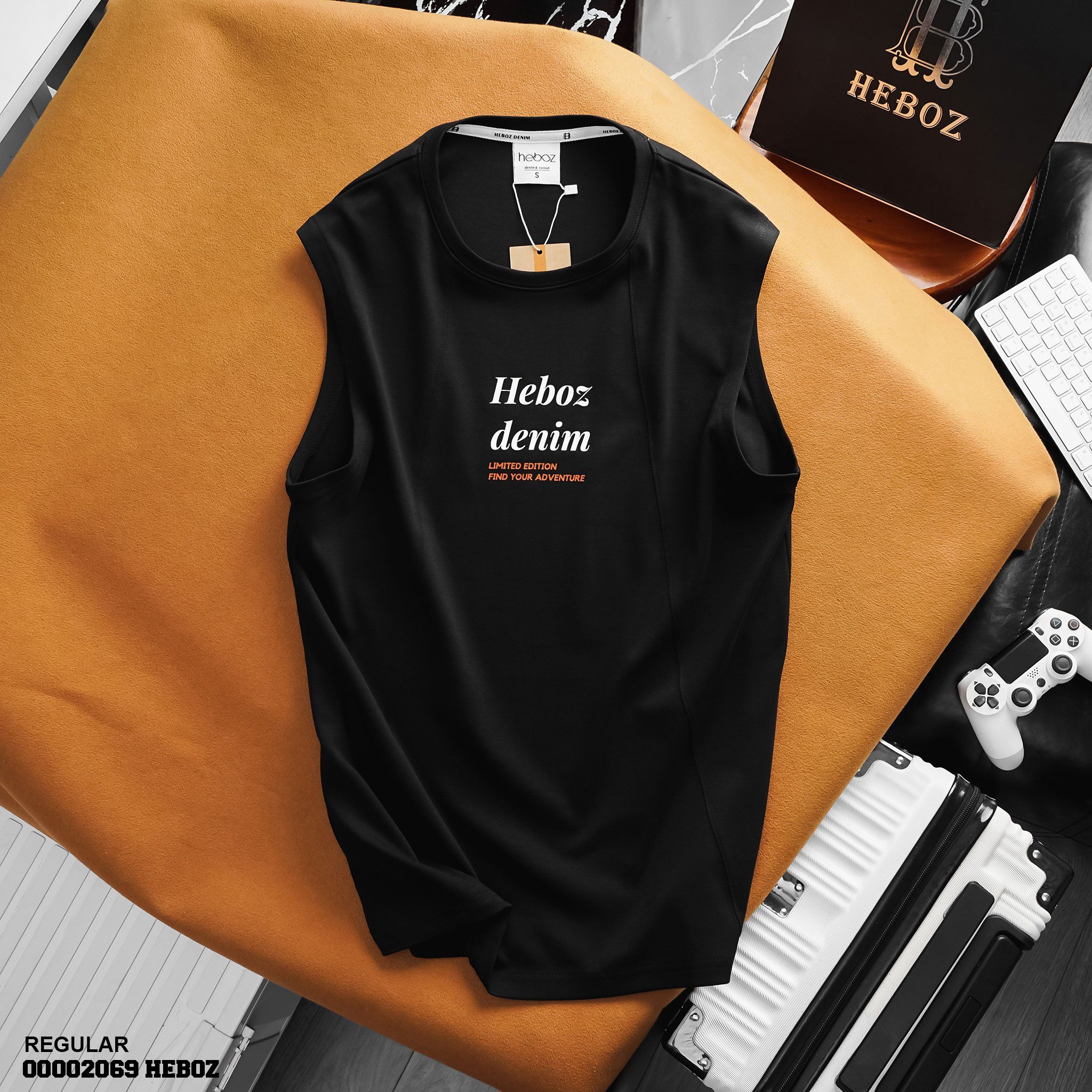 Áo thun nam Heboz tanktop print adventure 3M - 00002069