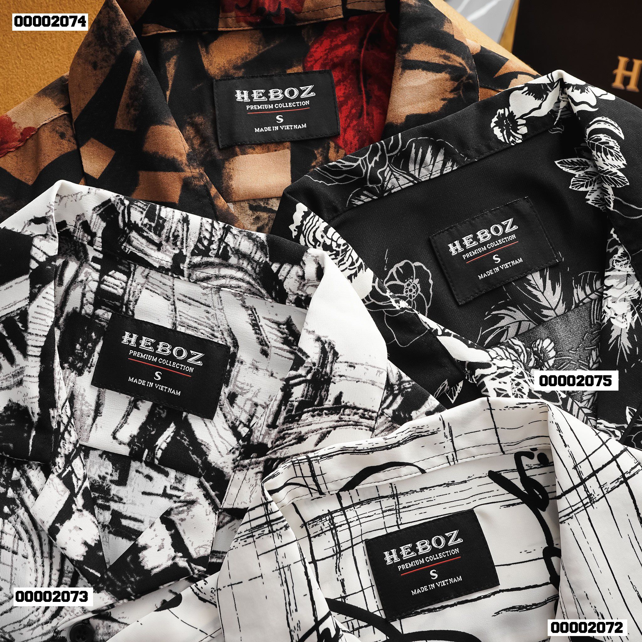 Áo sơ mi nam Heboz pijama Rose - 00002075