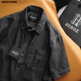  Sơ mi denim ngắn tay Heboz 2M - 00002076 