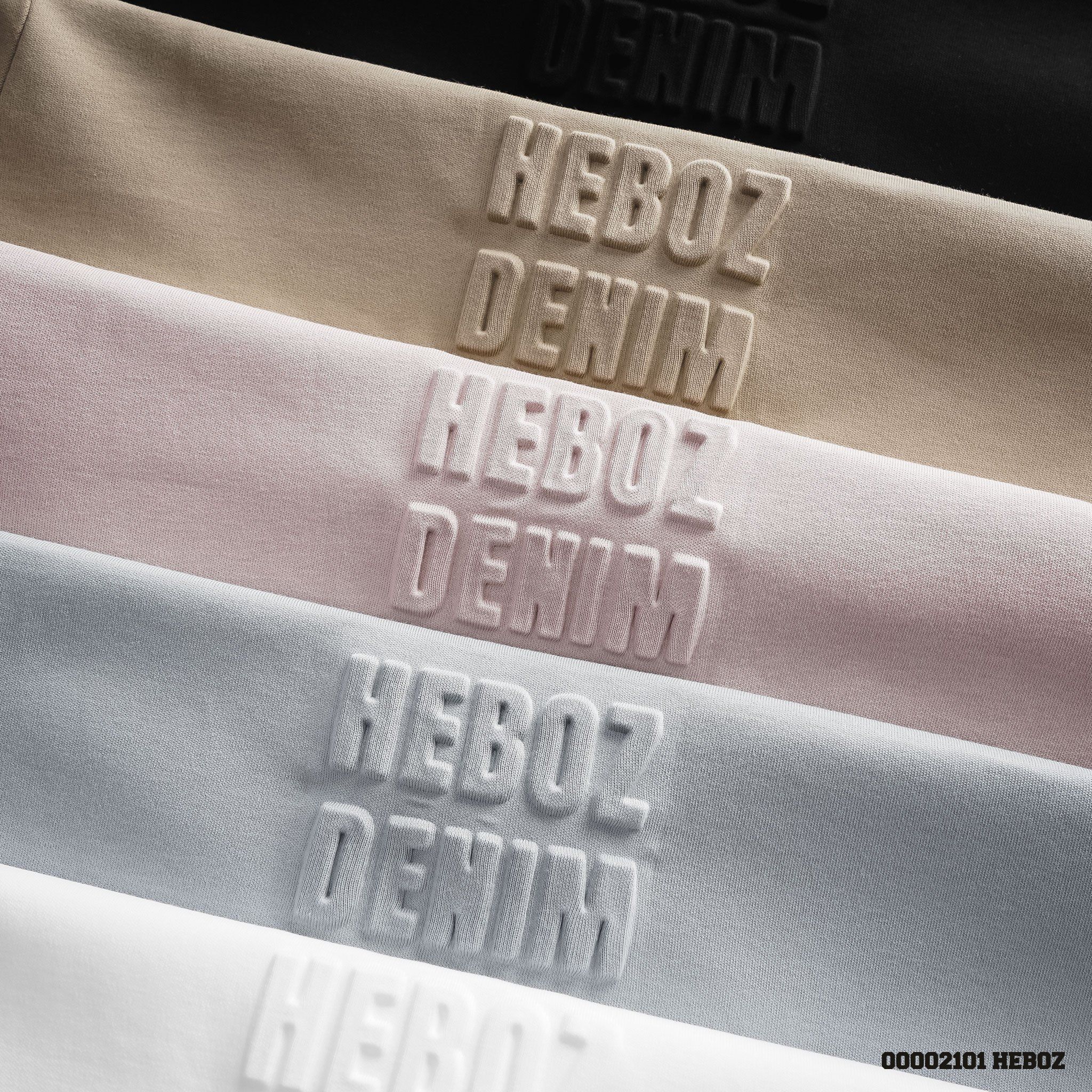 Áo thun nam Heboz pastel dập nổi 5M2 - 00002101