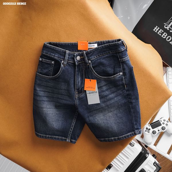  Quần short jean basic Heboz 016 (xanh) - 00002112 