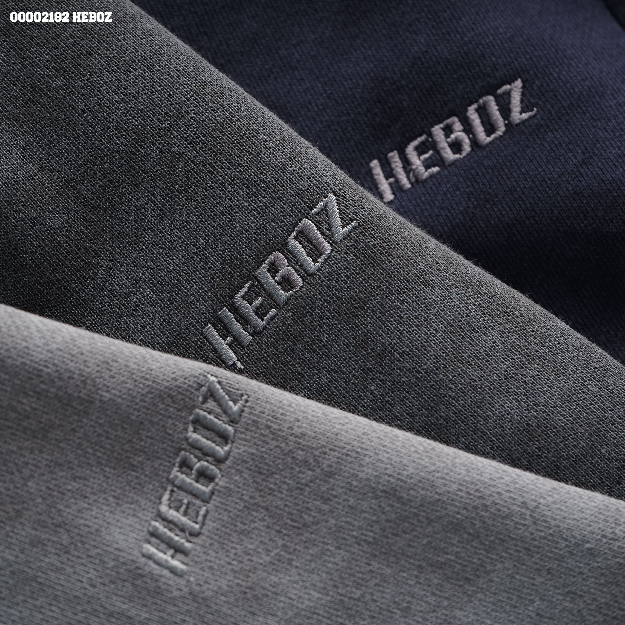 Quần short nam Heboz nỉ wash 3M - 00002182