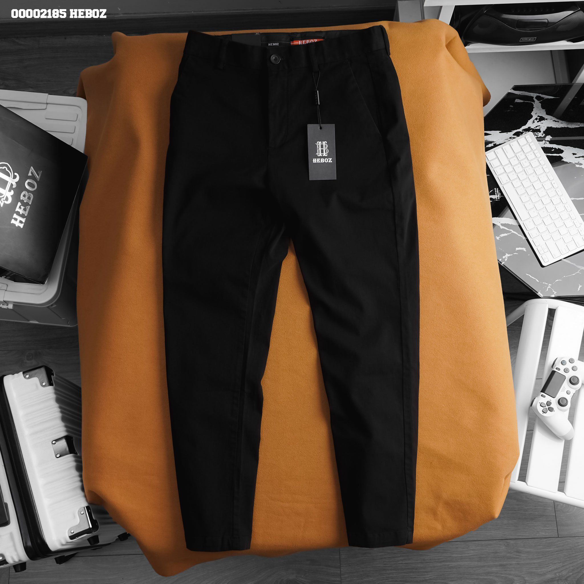 Quần kaki nam Heboz form dài classic new 4M - 00002185