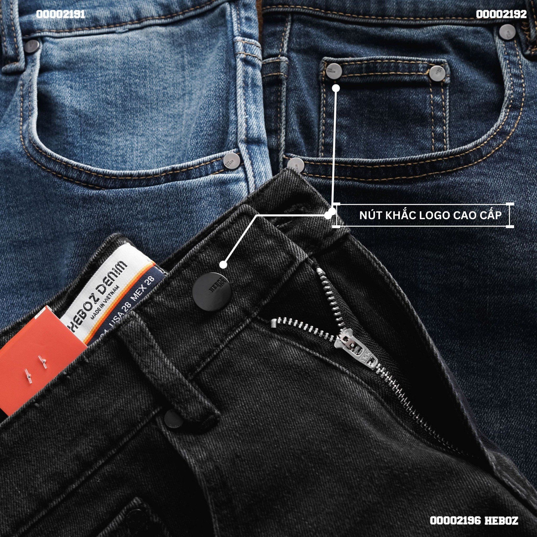 Quần short jean nam Heboz rách co giản 046 - 00002192