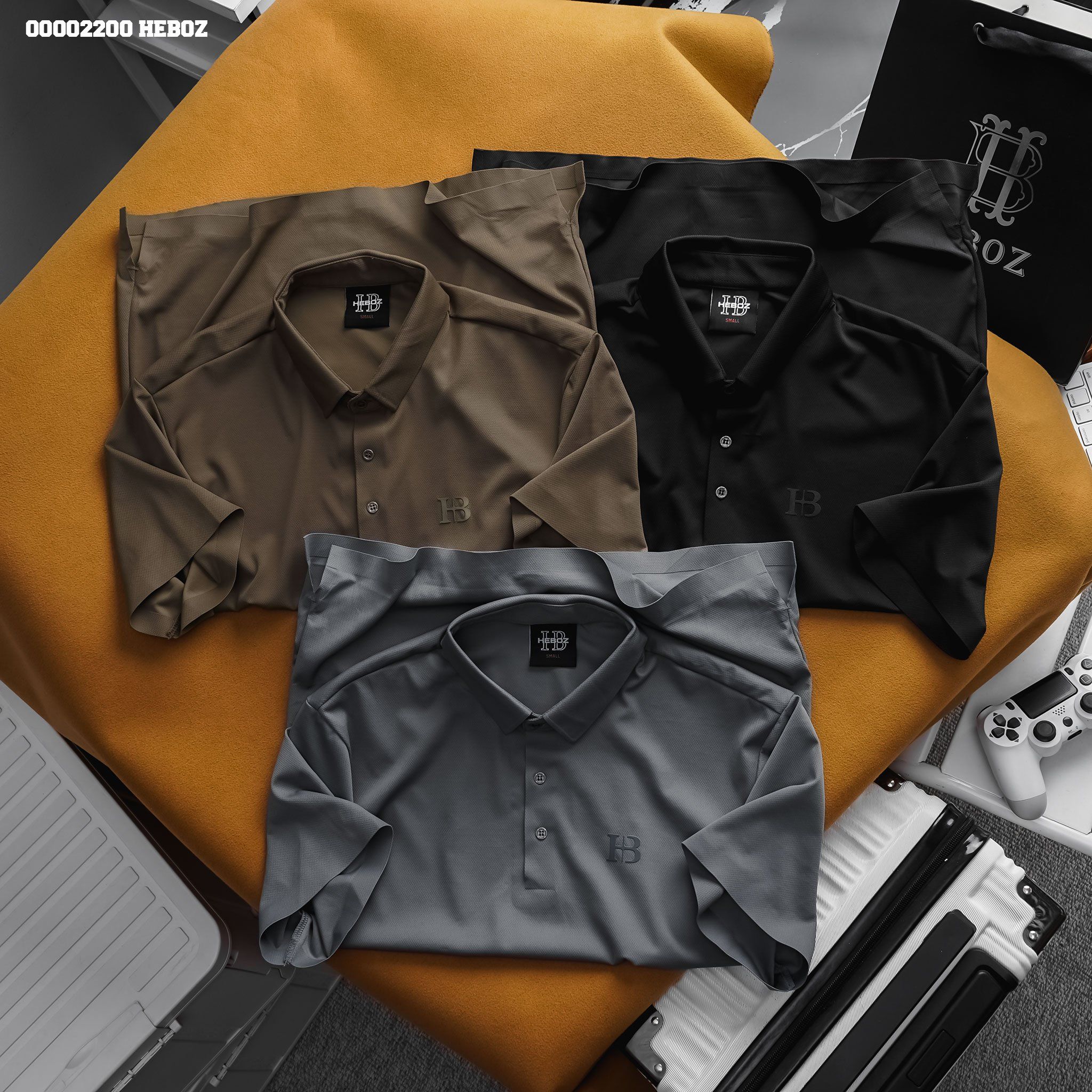 Áo polo nam Heboz không đường may 3M - 00002200