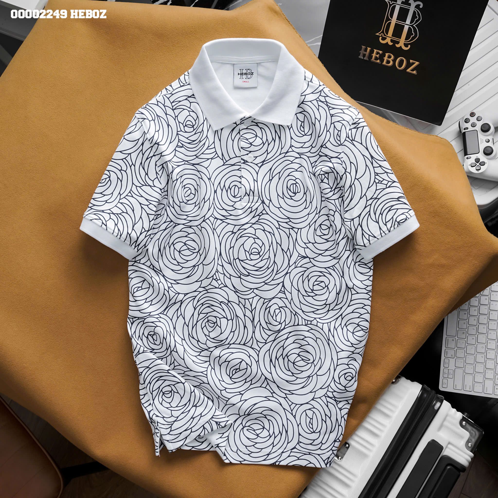 Áo polo nam Heboz Floral 3M - 00002249
