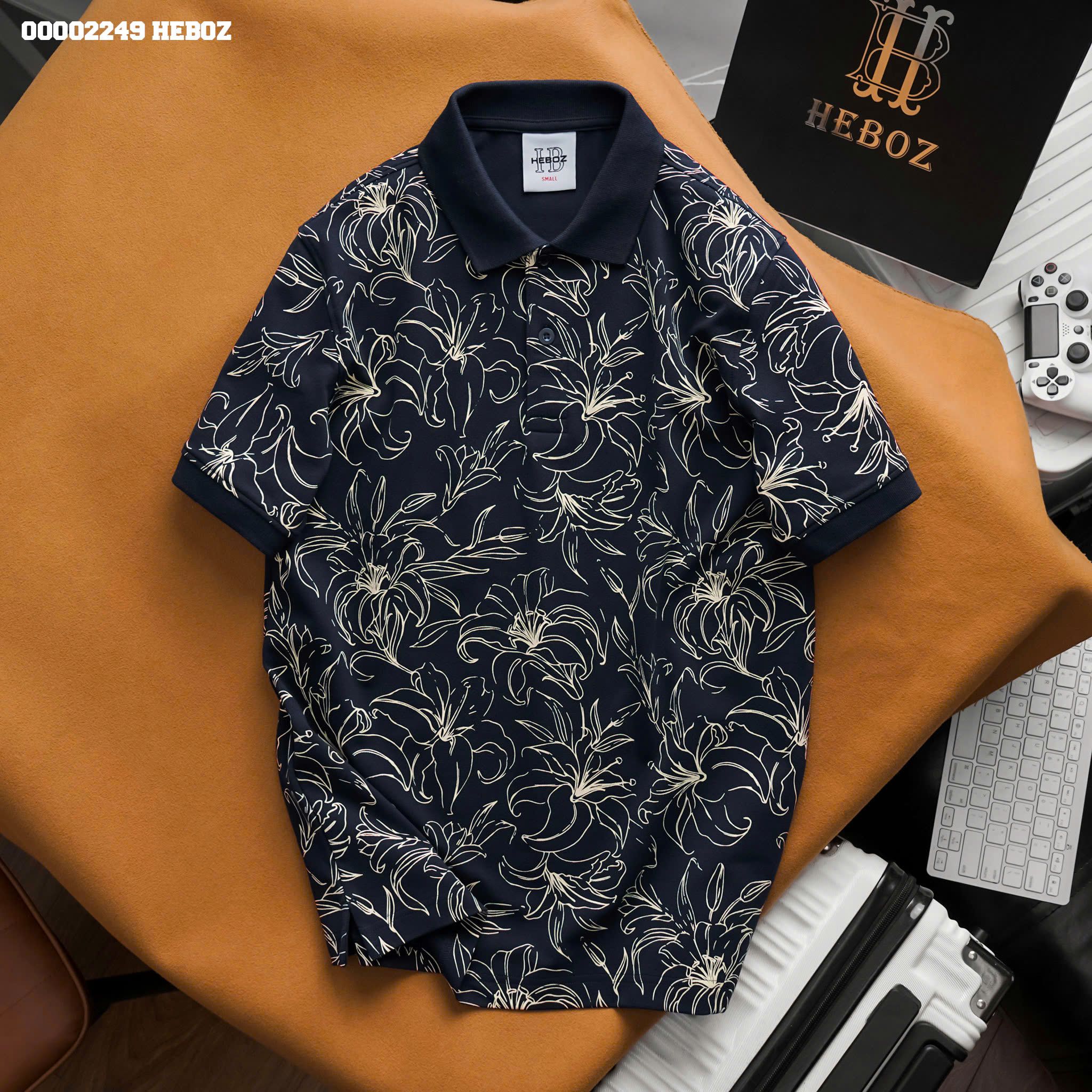 Áo polo nam Heboz Floral 3M - 00002249