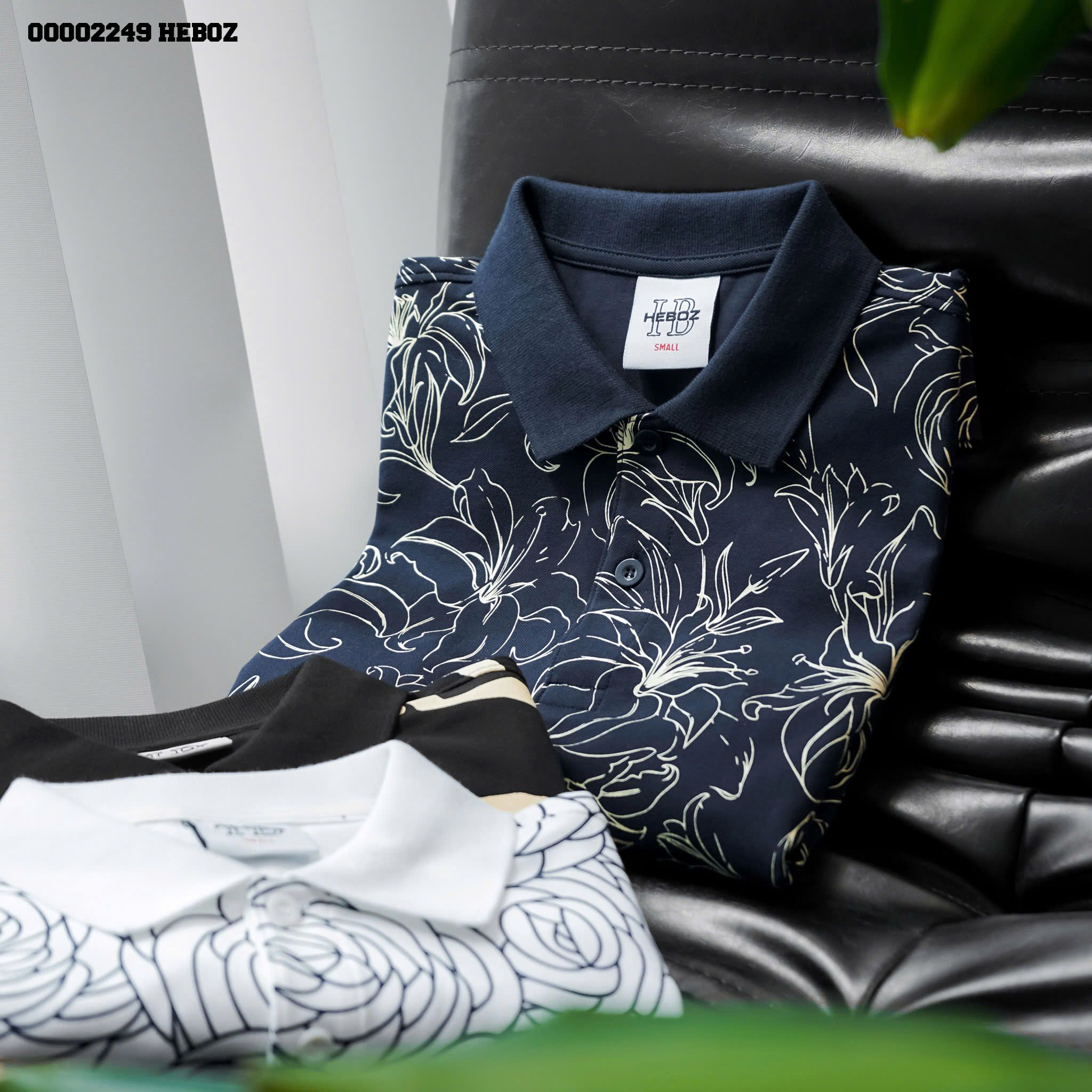 Áo polo nam Heboz Floral 3M - 00002249