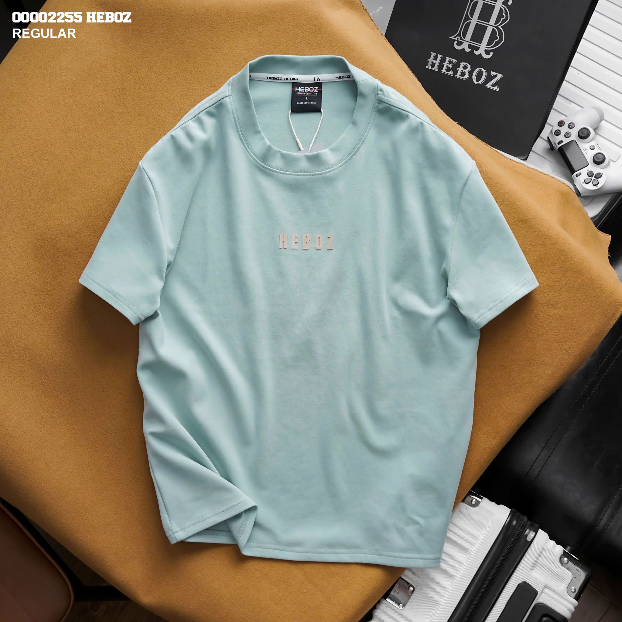 Áo thun nam Heboz basic logo 5M new - 00002255