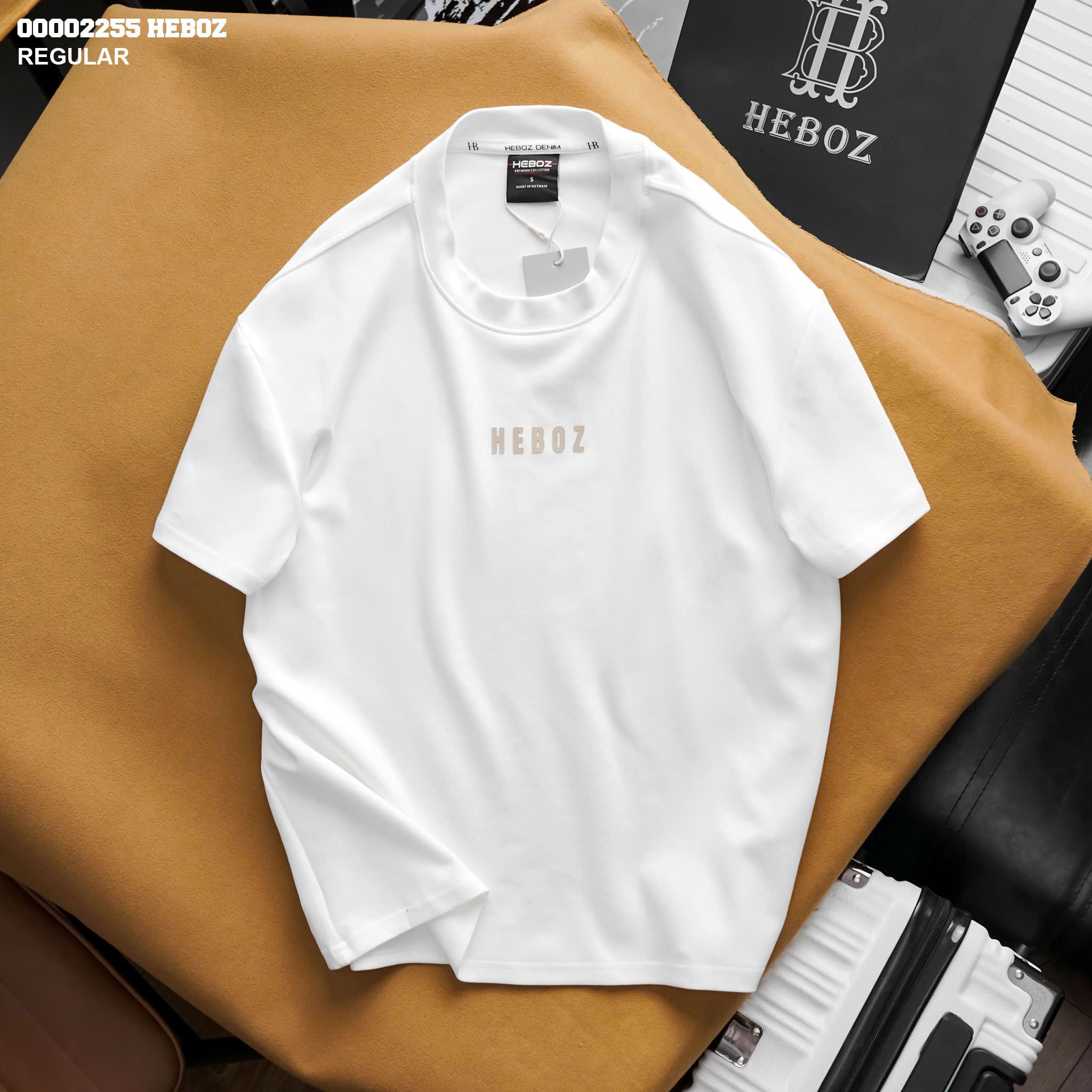 Áo thun nam Heboz basic logo 5M new - 00002255