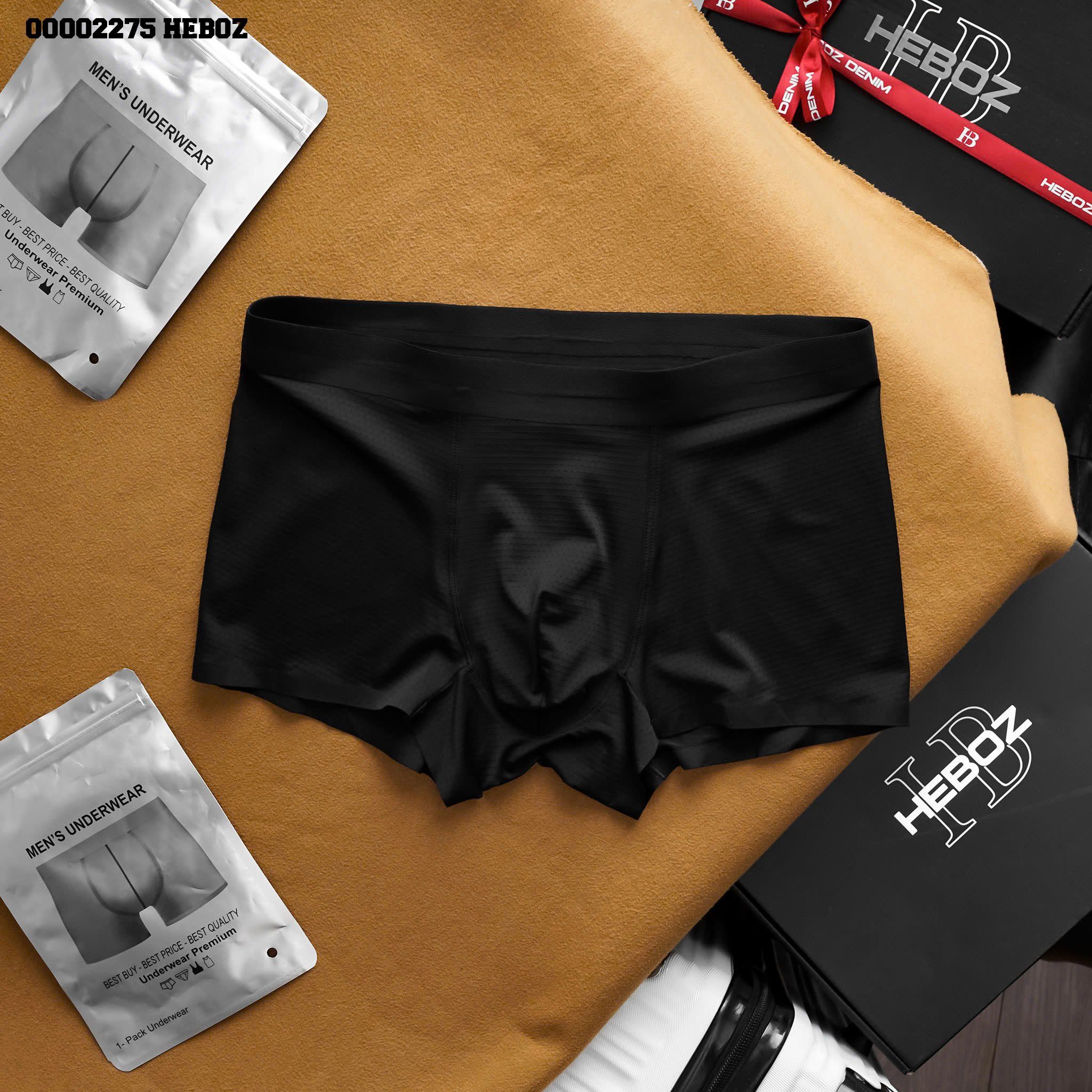 Quần boxer nam Heboz vải thun lạnh hạt 01 3M - 00002275