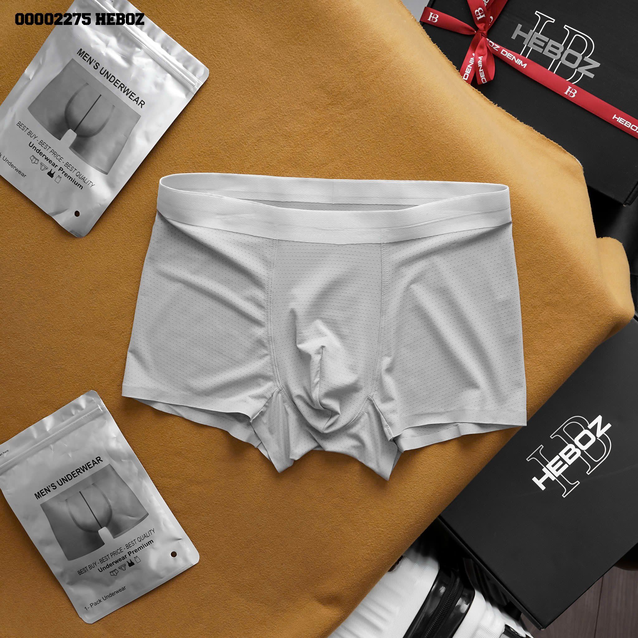 Quần boxer nam Heboz vải thun lạnh hạt 01 3M - 00002275