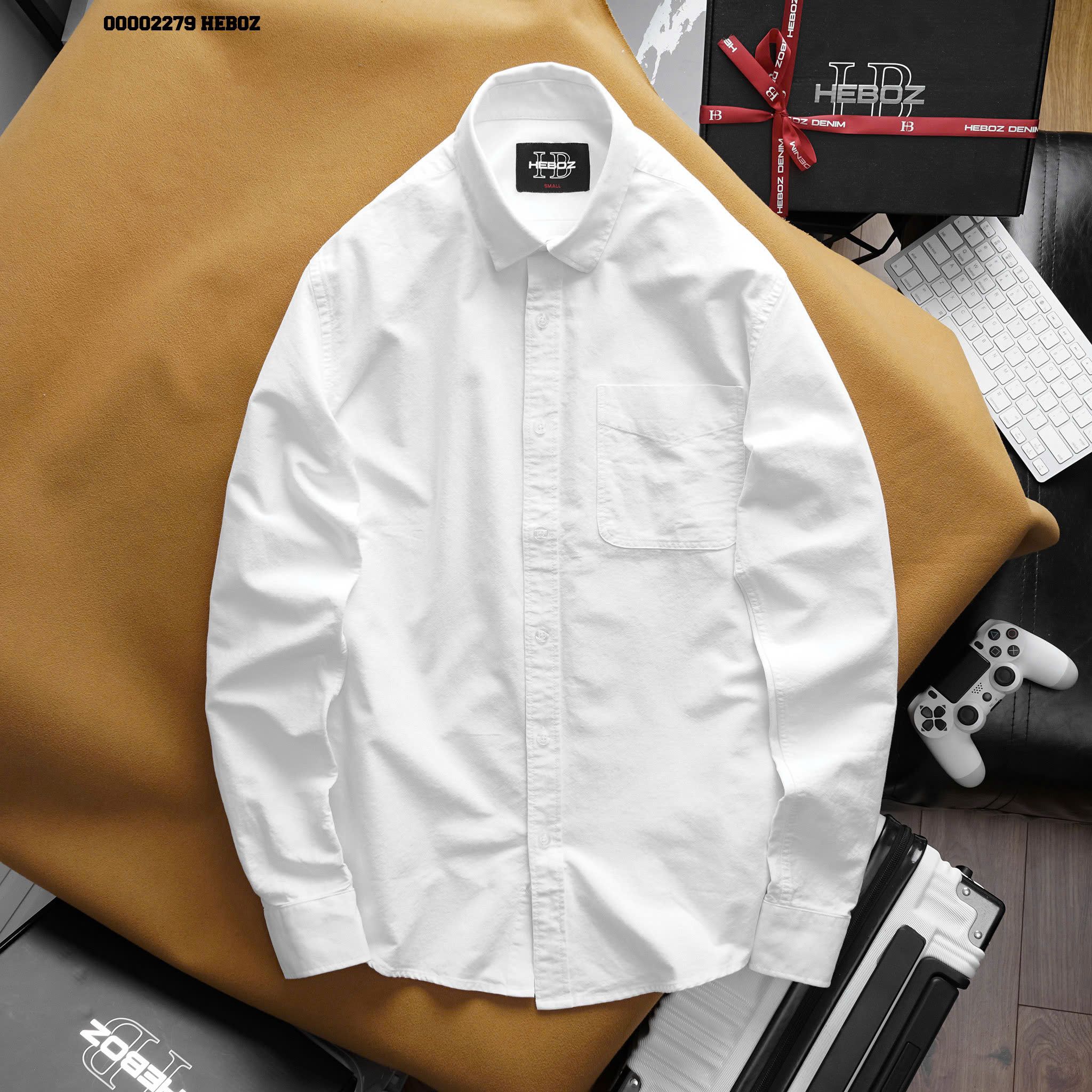 Áo sơ mi nam Heboz vải oxford cao cấp 3M - 00002279