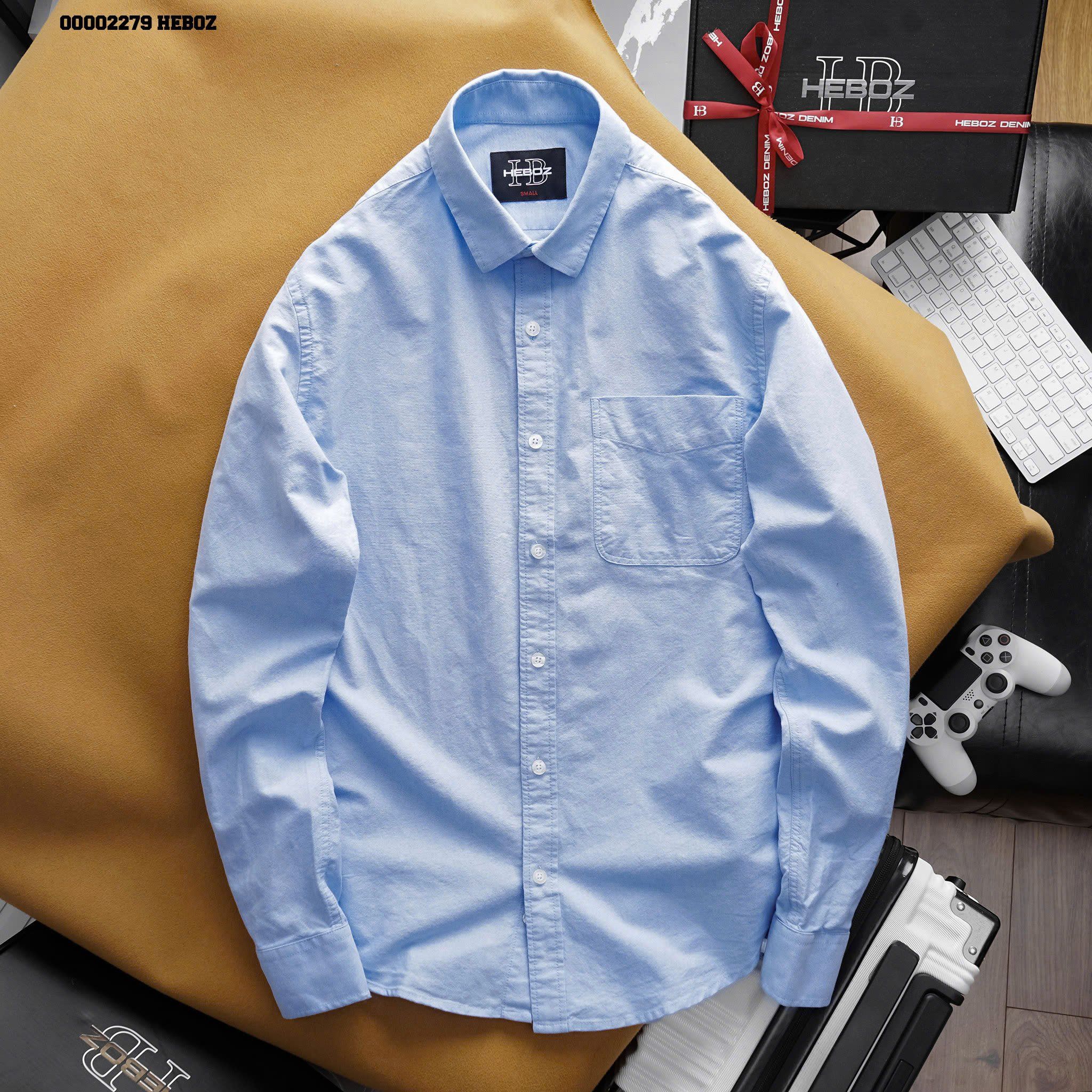 Áo sơ mi nam Heboz vải oxford cao cấp 3M - 00002279