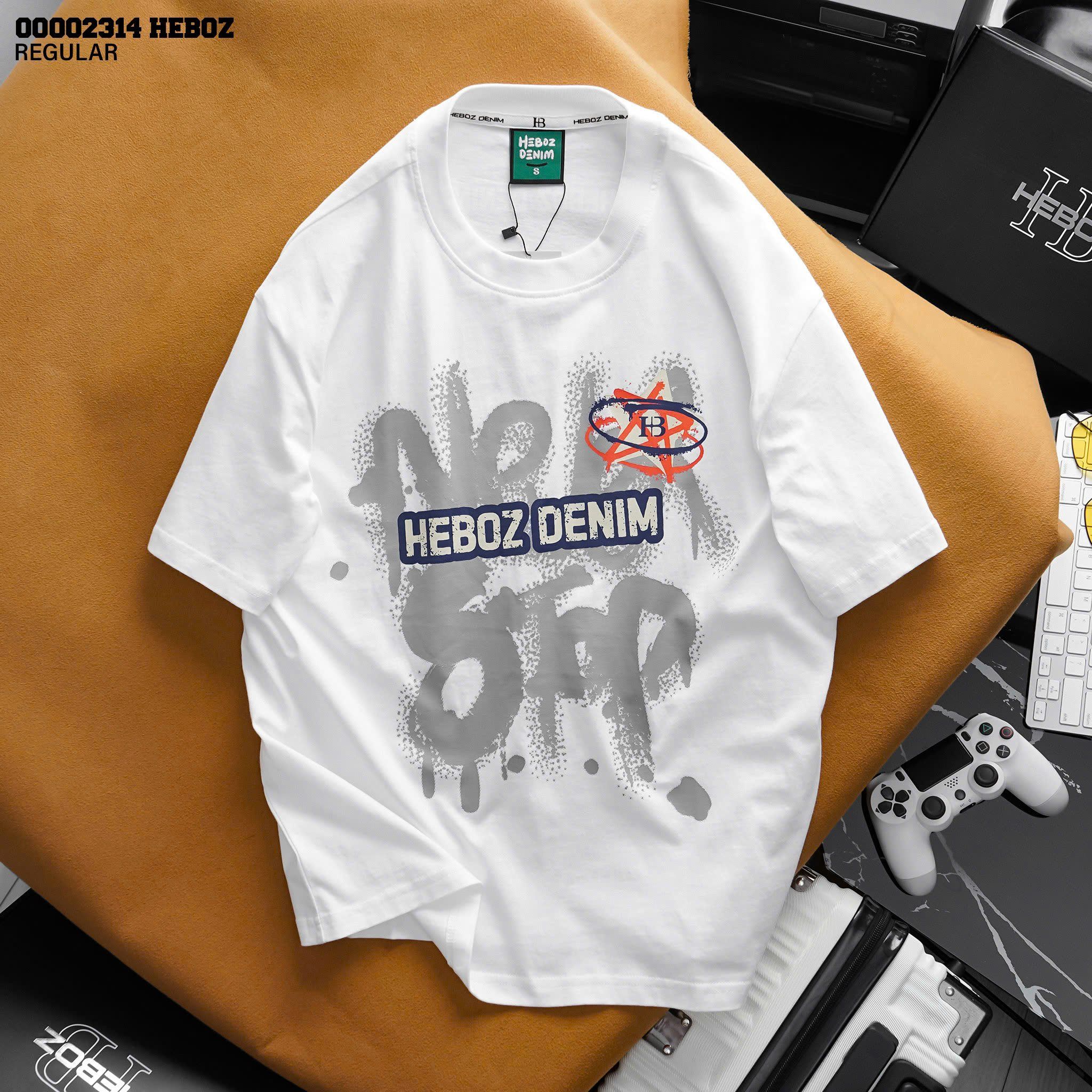 Áo thun nam Heboz print star 3M - 00002314