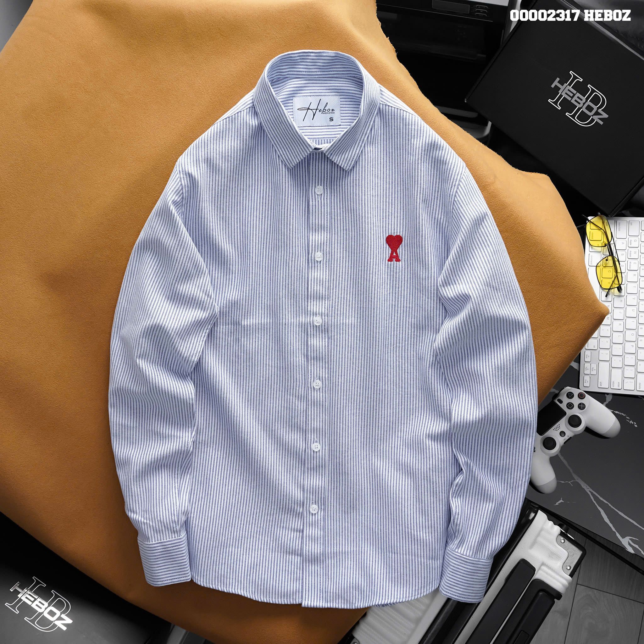 Áo sơ mi nam Heboz oxford Heart 3M - 00002317