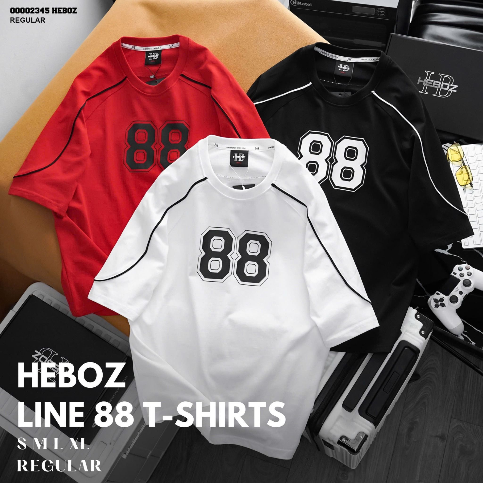 Áo thun nam Heboz line 88 3M - 00002345