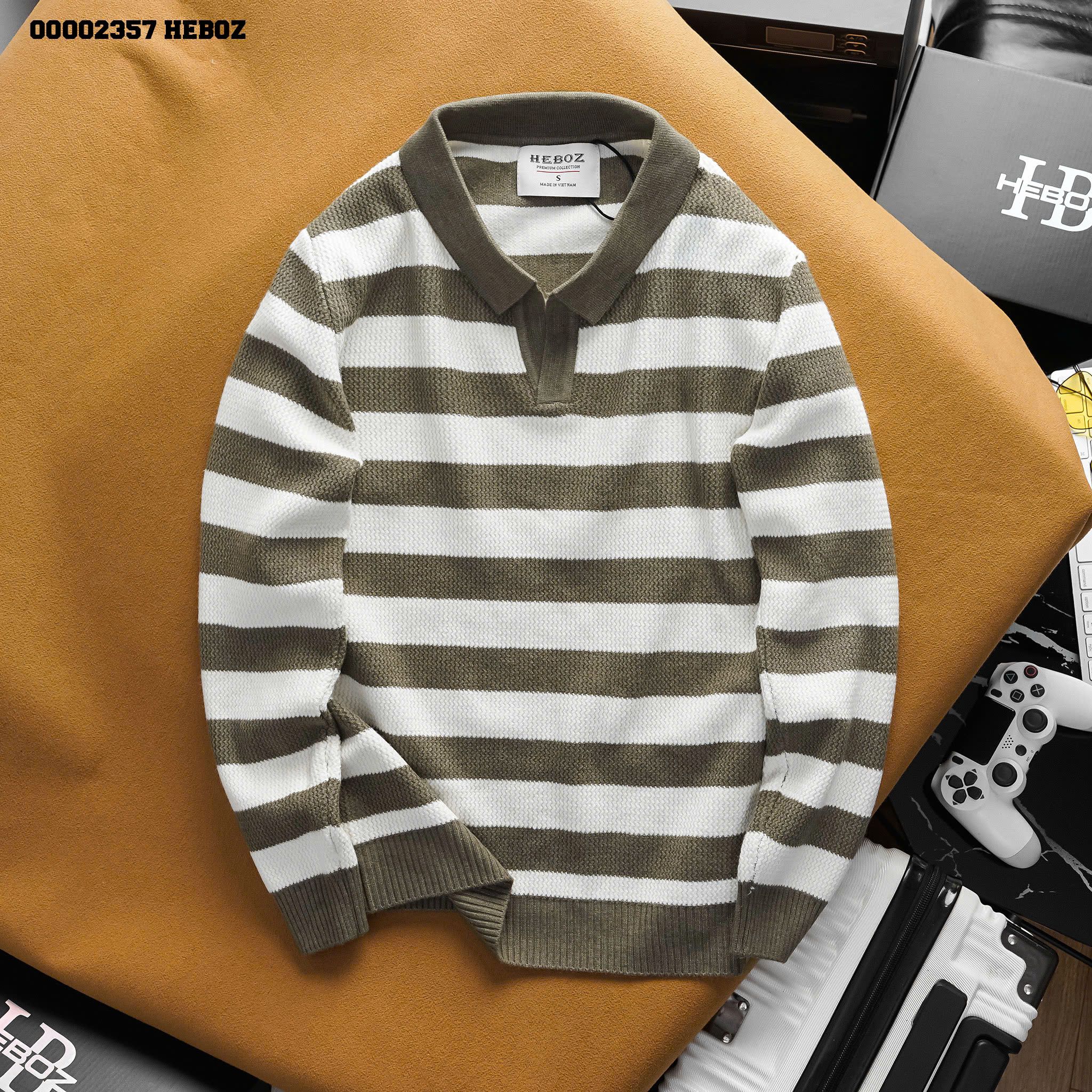 Áo len nam Heboz stripped 3M - 00002357