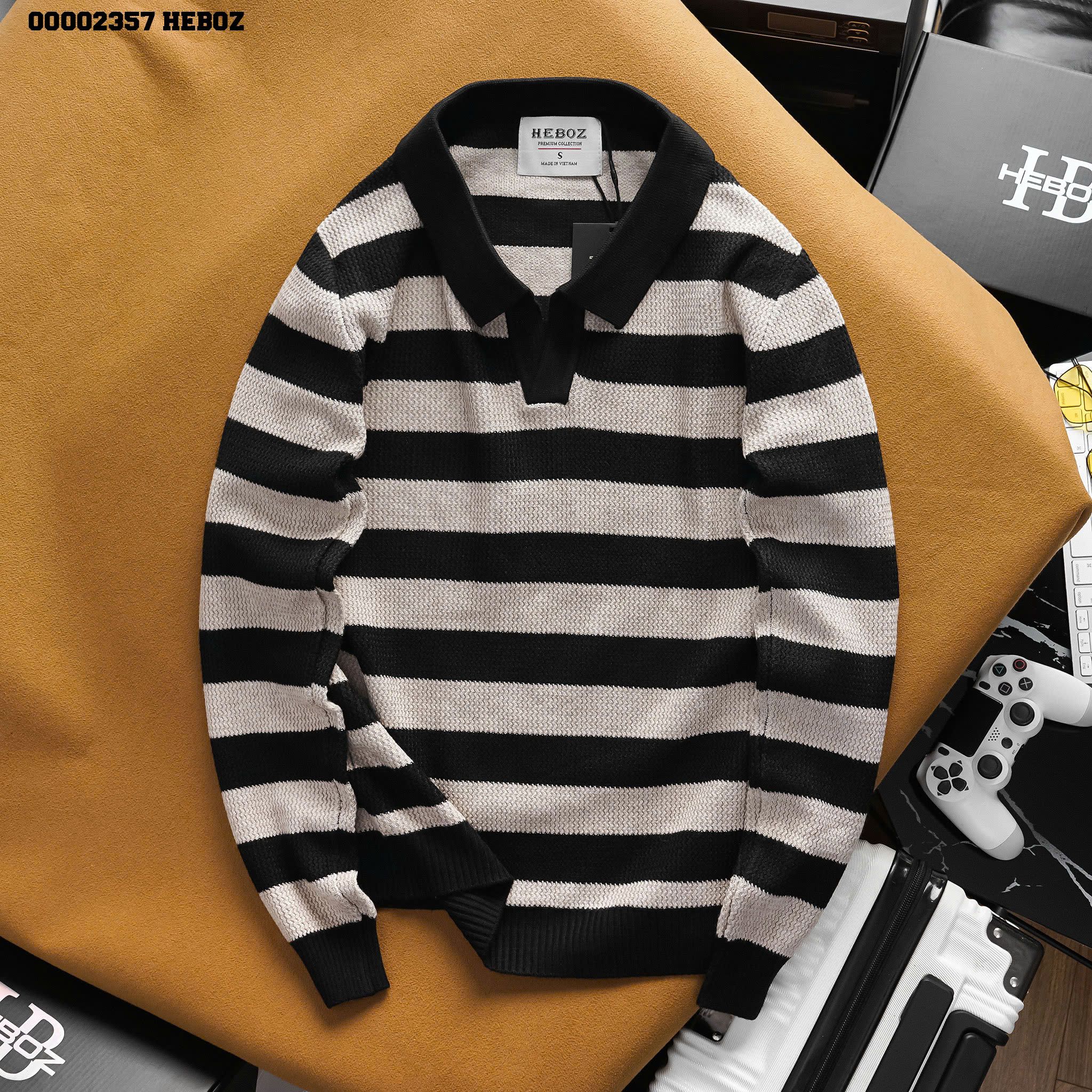 Áo len nam Heboz stripped 3M - 00002357