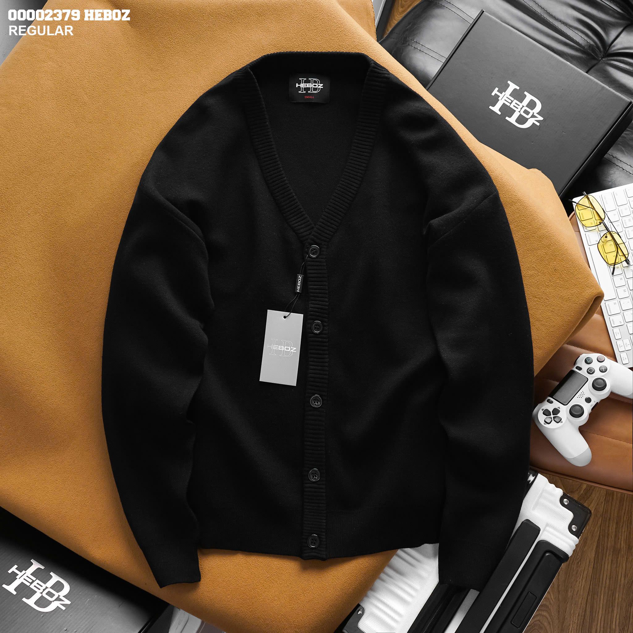 Áo len nam Heboz cardigan cao cấp 3M - 00002379