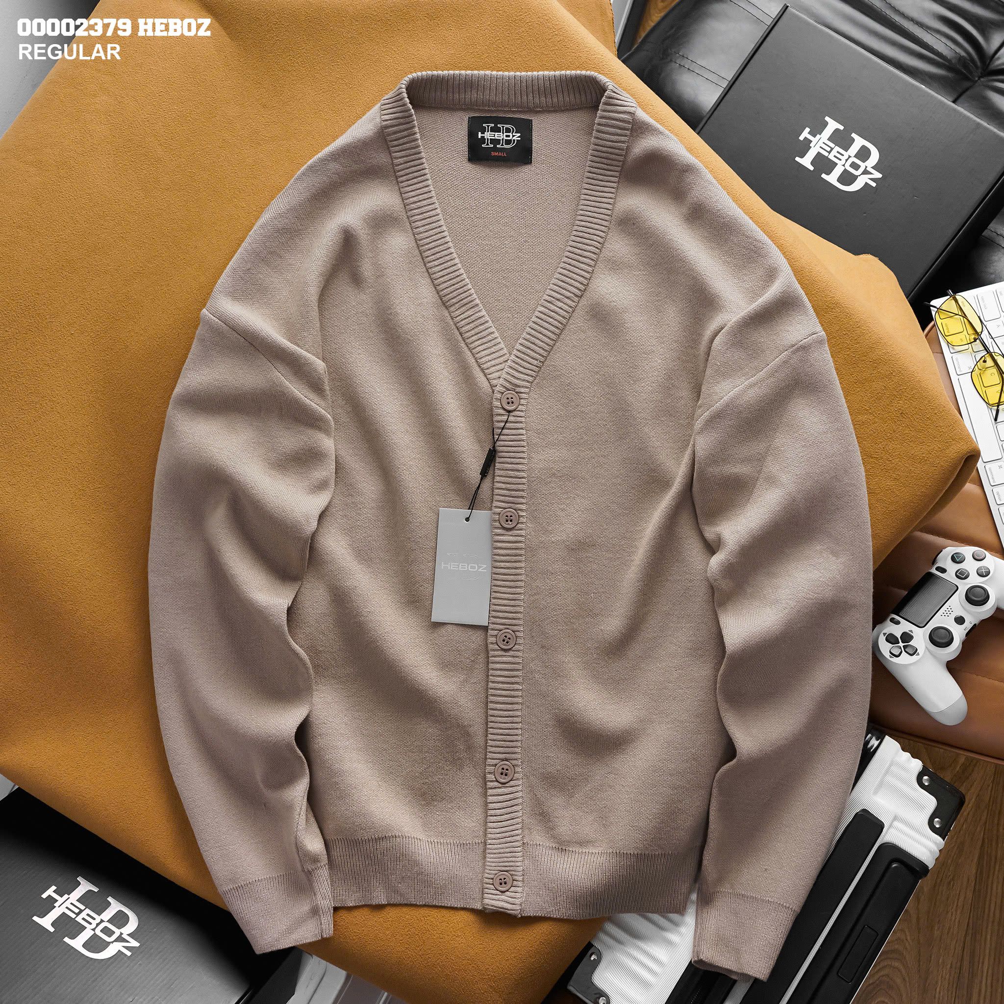 Áo len nam Heboz cardigan cao cấp 3M - 00002379