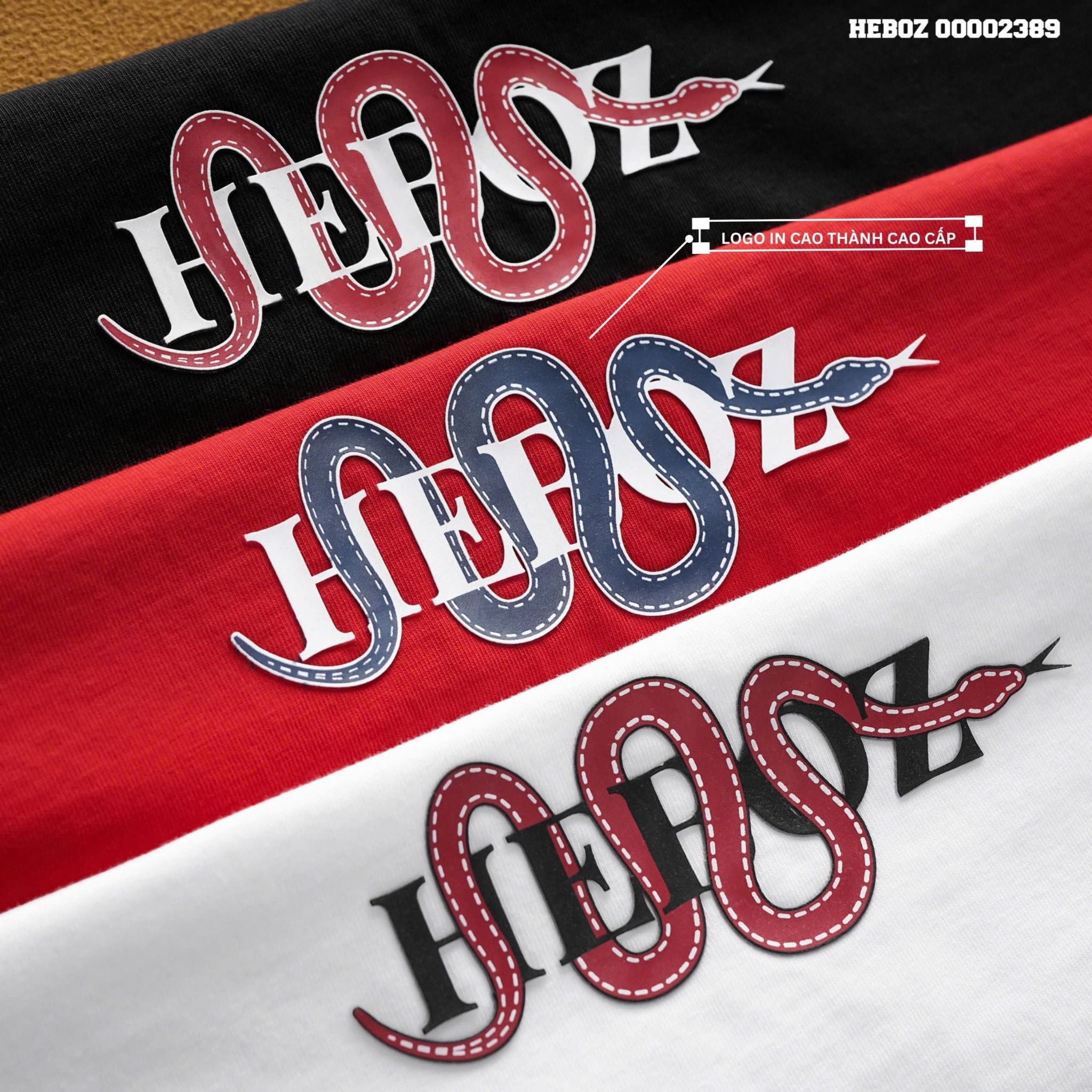 Áo thun nam Heboz Snake ss1 3M - 00002389