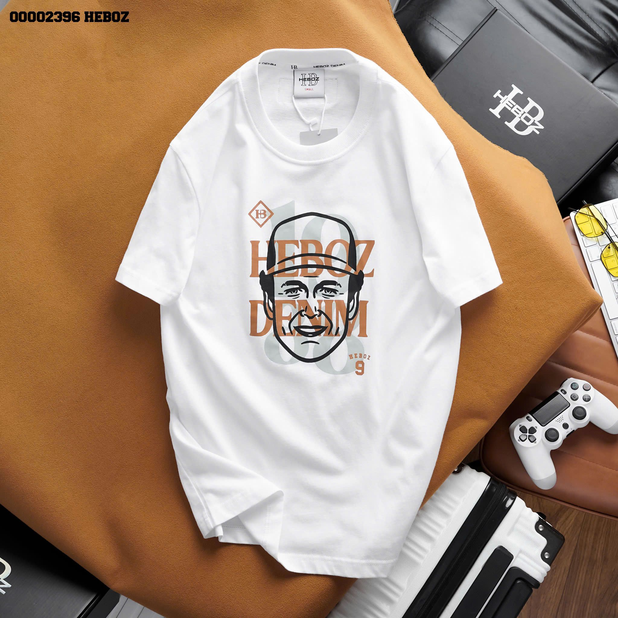 Áo thun nam Heboz season face (TRẮNG) - 00002396