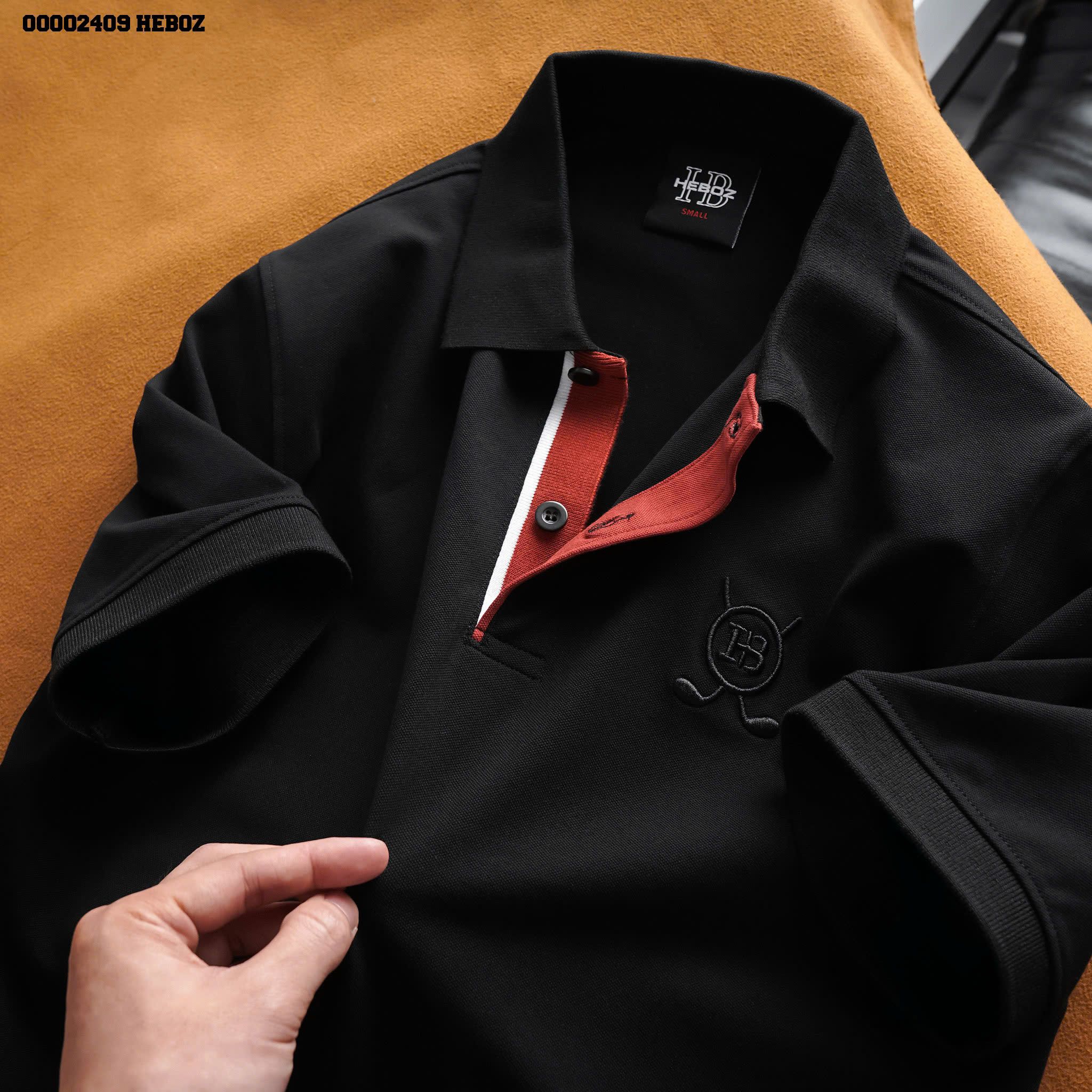 Áo polo nam Heboz thêu logo golf 4M - 00002409