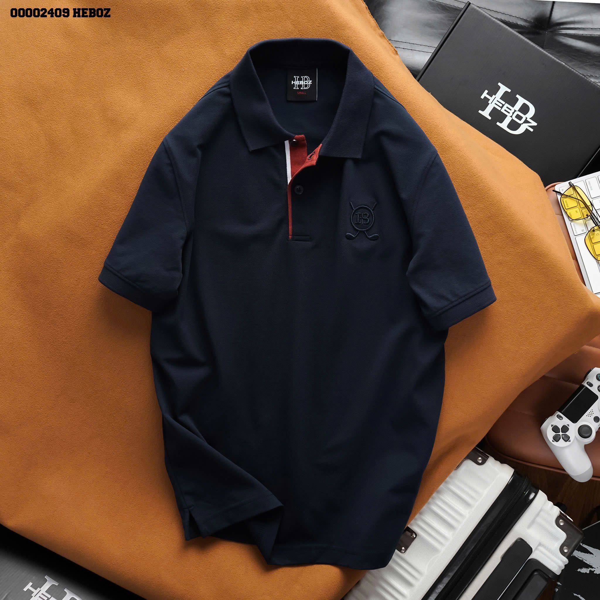 Áo polo nam Heboz thêu logo golf 4M - 00002409