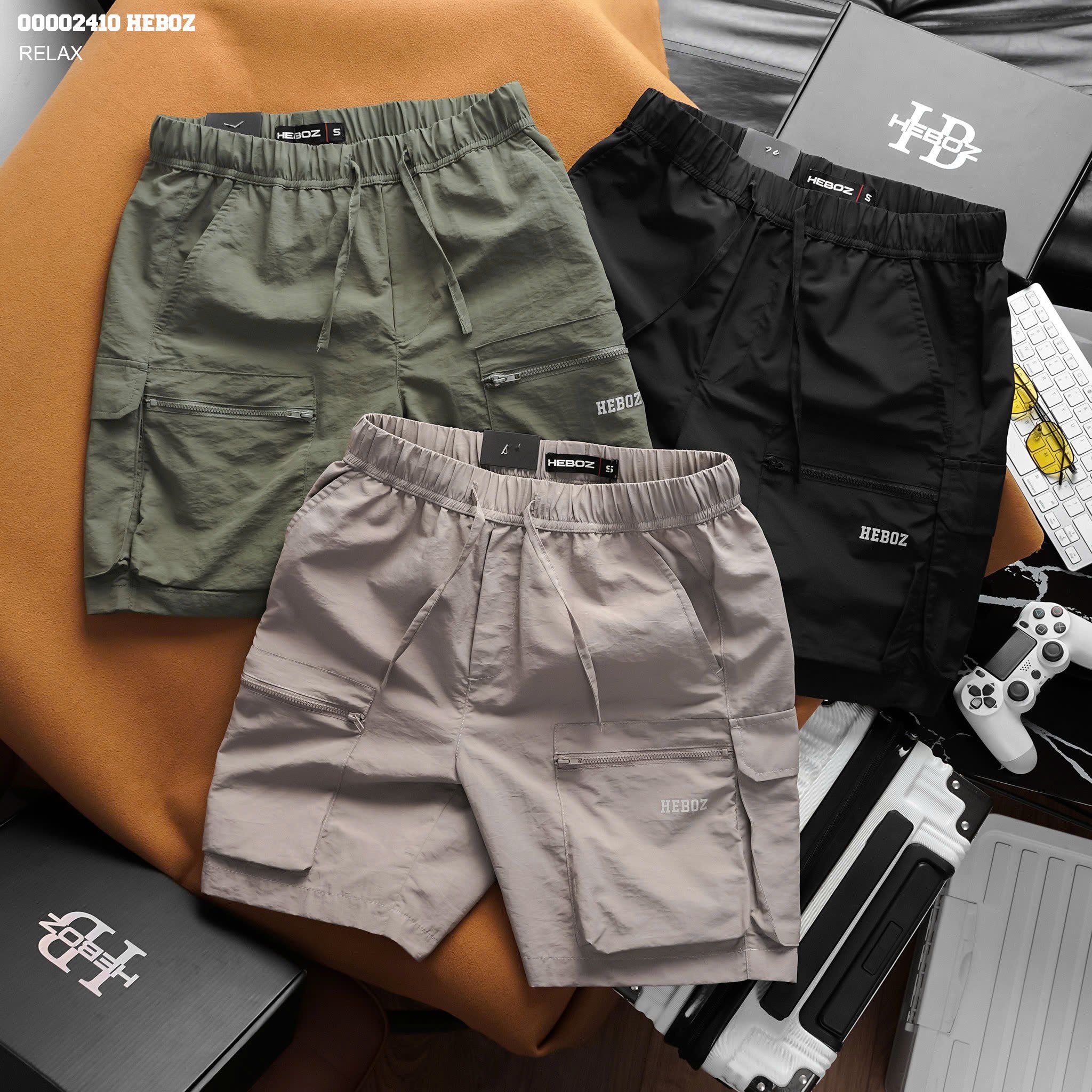 Quần short nam Heboz vải gió cargo 3M - 00002410