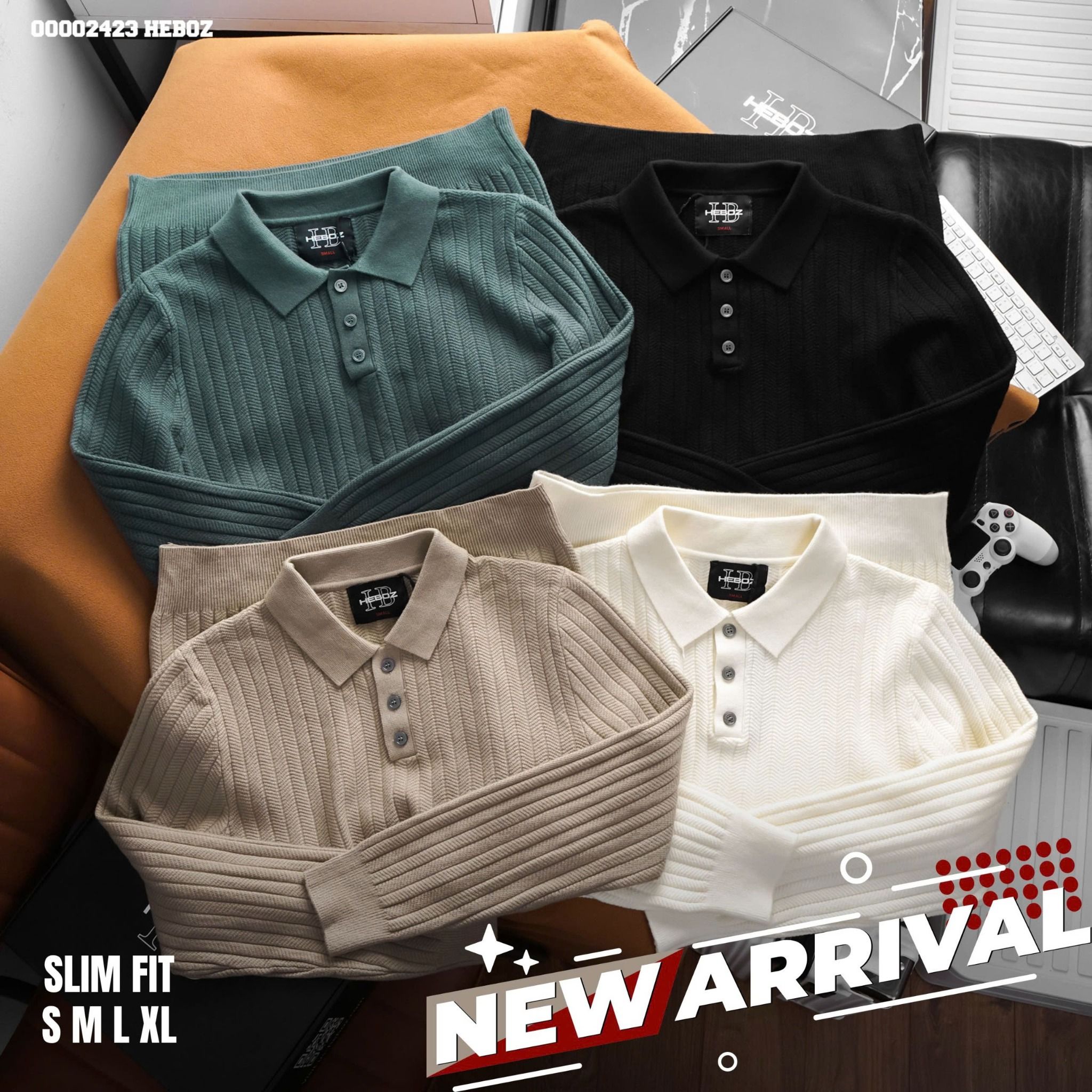 Áo polo nam Heboz len new ss 4M - 00002423