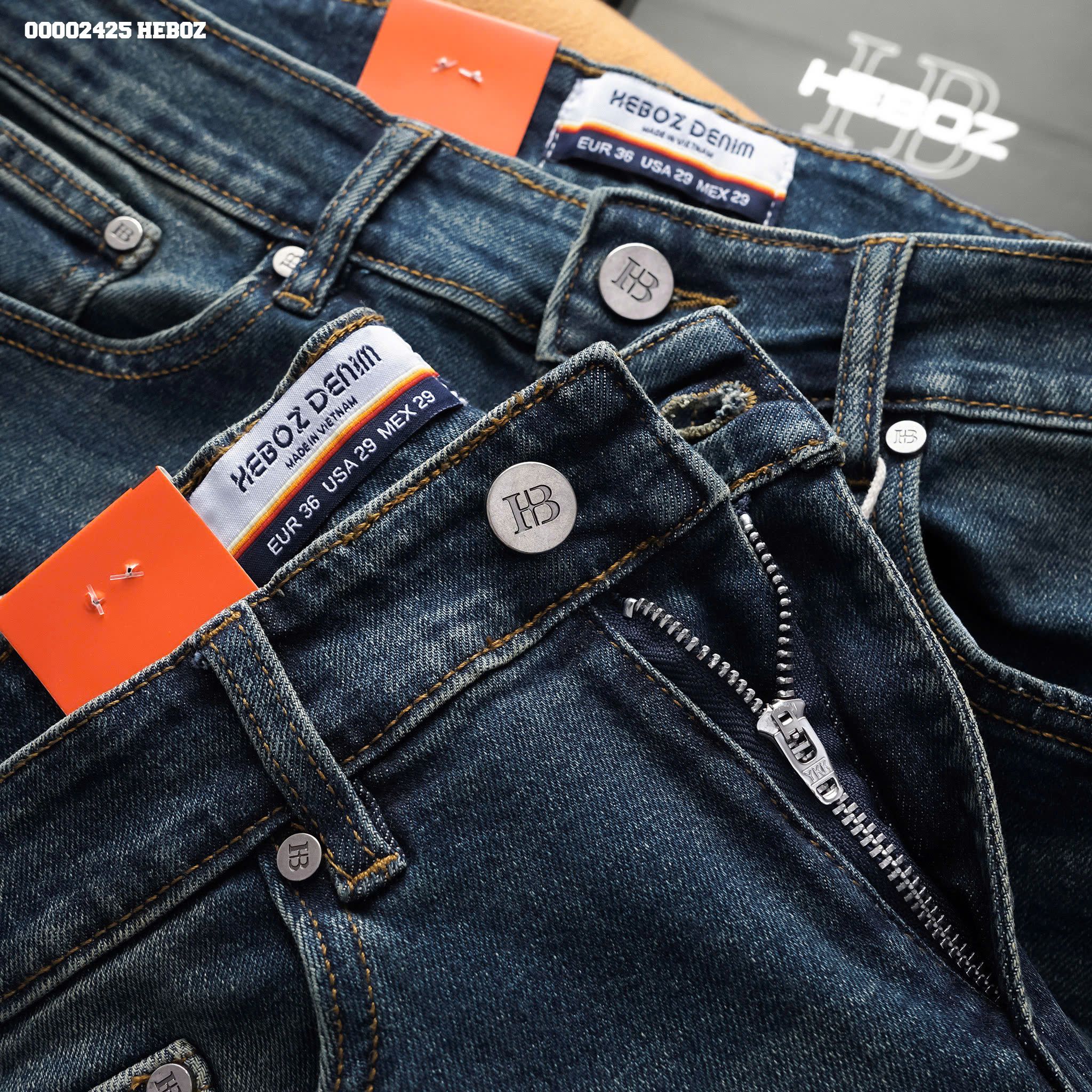 Quần jean nam Heboz basic slim 082 - 00002425